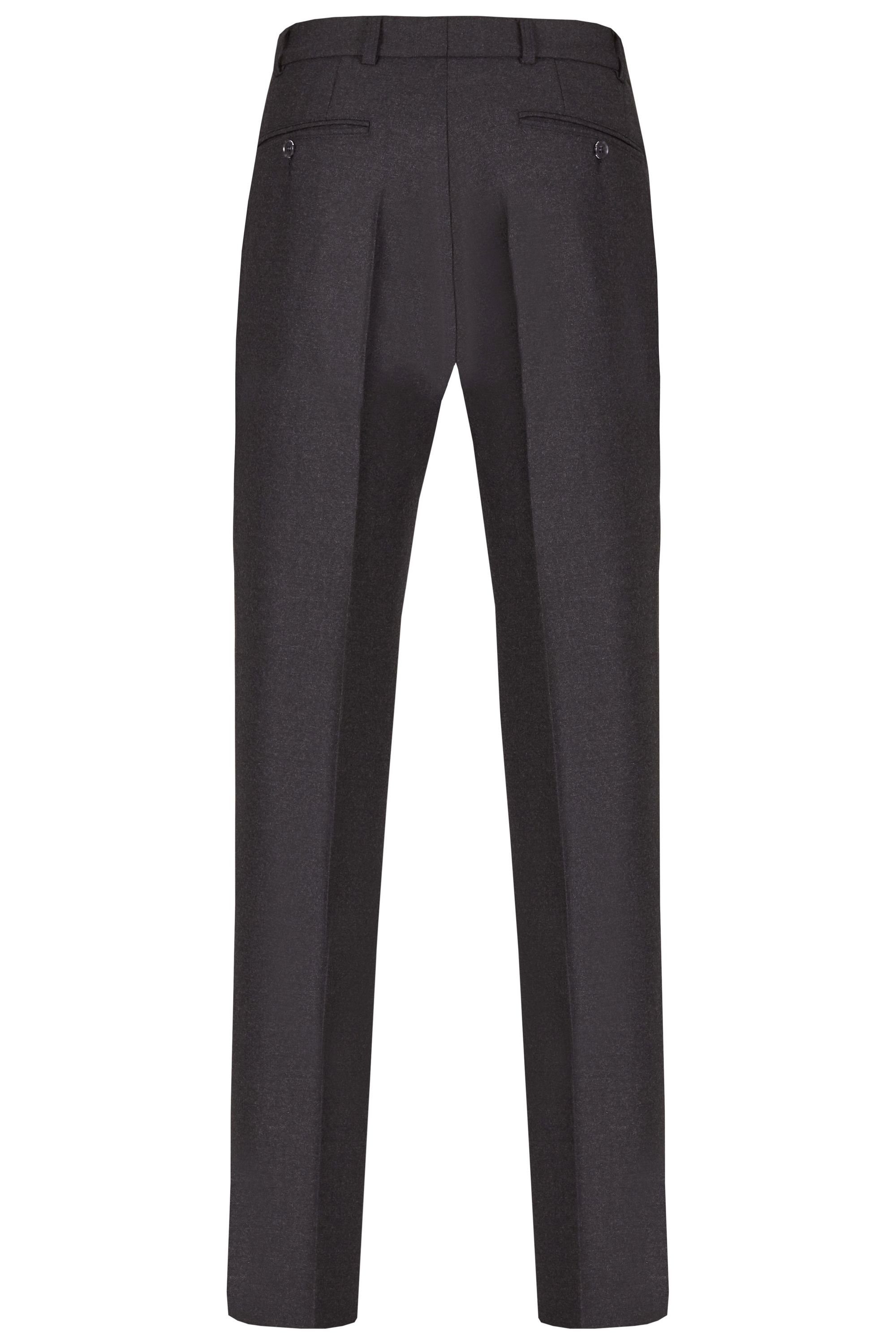 aubi: Stoffhose aubi Perfect Fit Herren Businesshose Anzughose Flanell Flat Front Modell 26