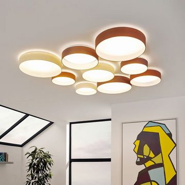 Licht-Trend Deckenleuchte Palo LED-Deckenleuchte Ø 50cm Creme Beige, Weiß, Warmweiß