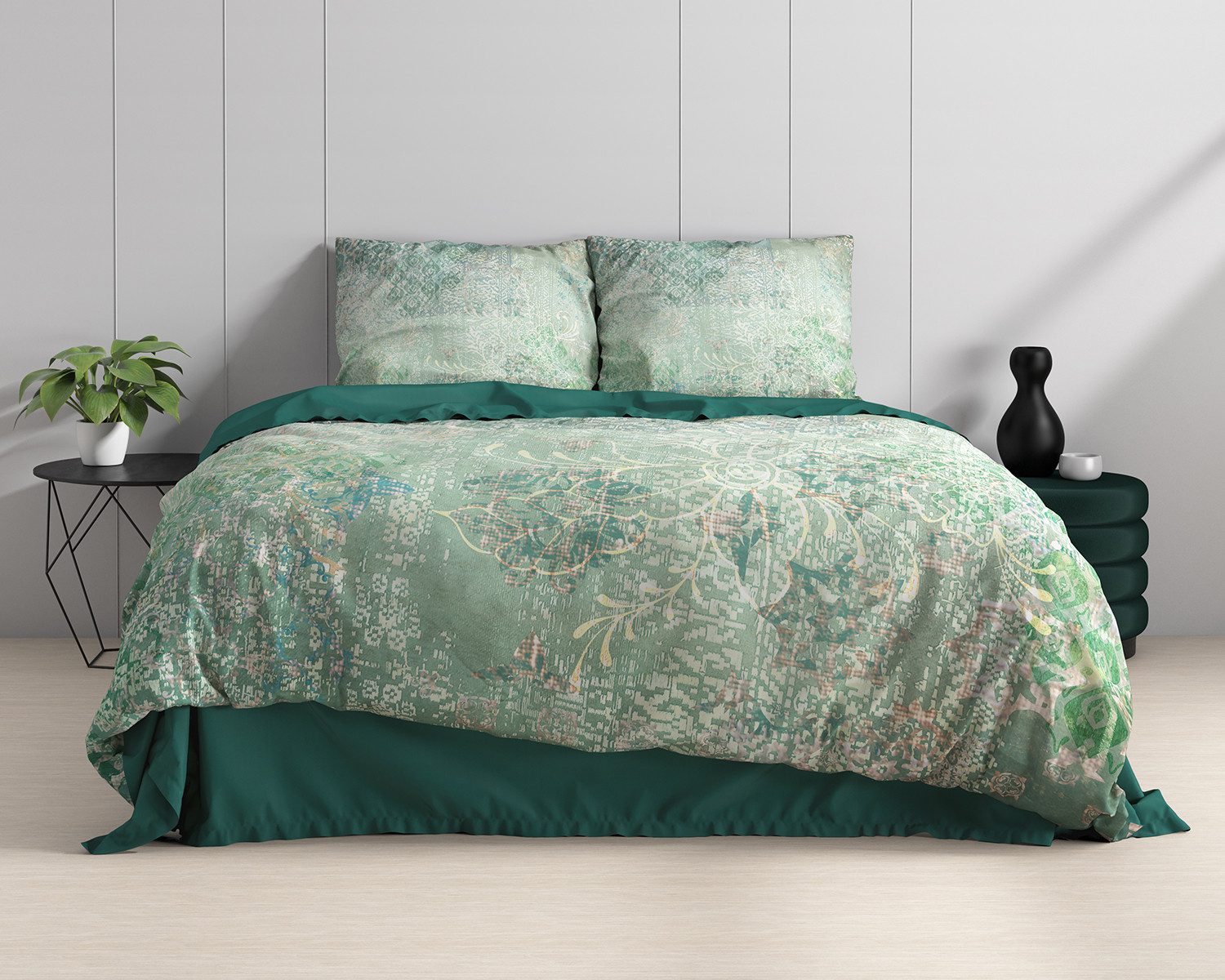 Sitheim-Europe Bettwäsche Bettwäsche Dakar Grün Bettbezug mit Kissenbezug, günstig online kaufen