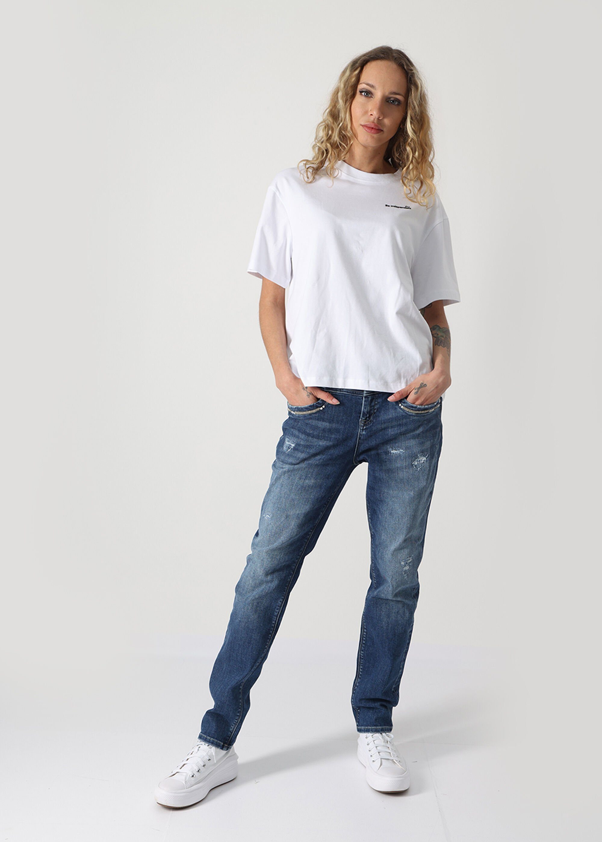 Miracle of Denim Regular-fit-Jeans Rita im Used Look