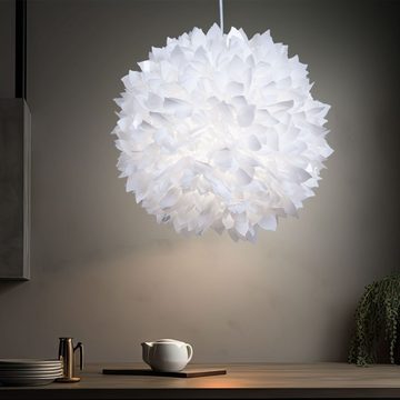 etc-shop LED Pendelleuchte, Leuchtmittel inklusive, Warmweiß, Pendel Leuchte Decken Hänge Lampe Blüten Kugel im Set