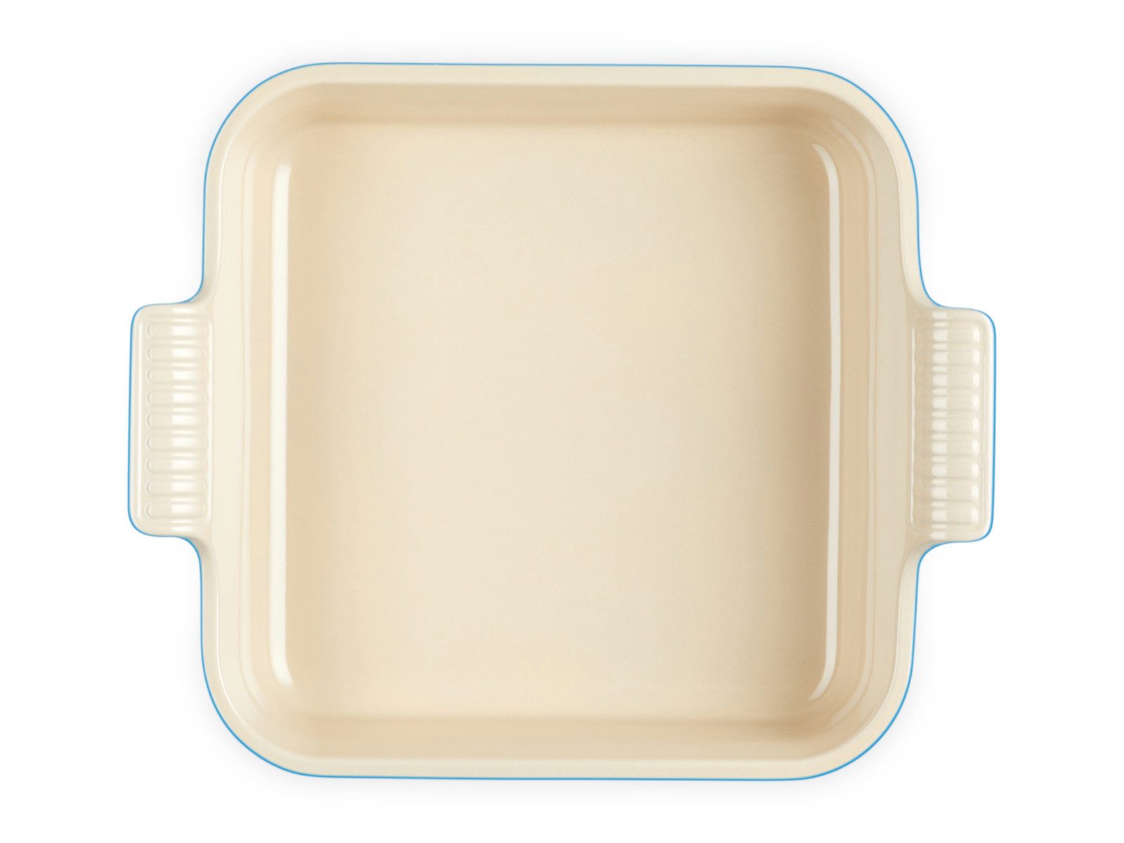 LE CREUSET Auflaufform Auflaufform Tradition quadratisch azure 23cm, Steinzeug