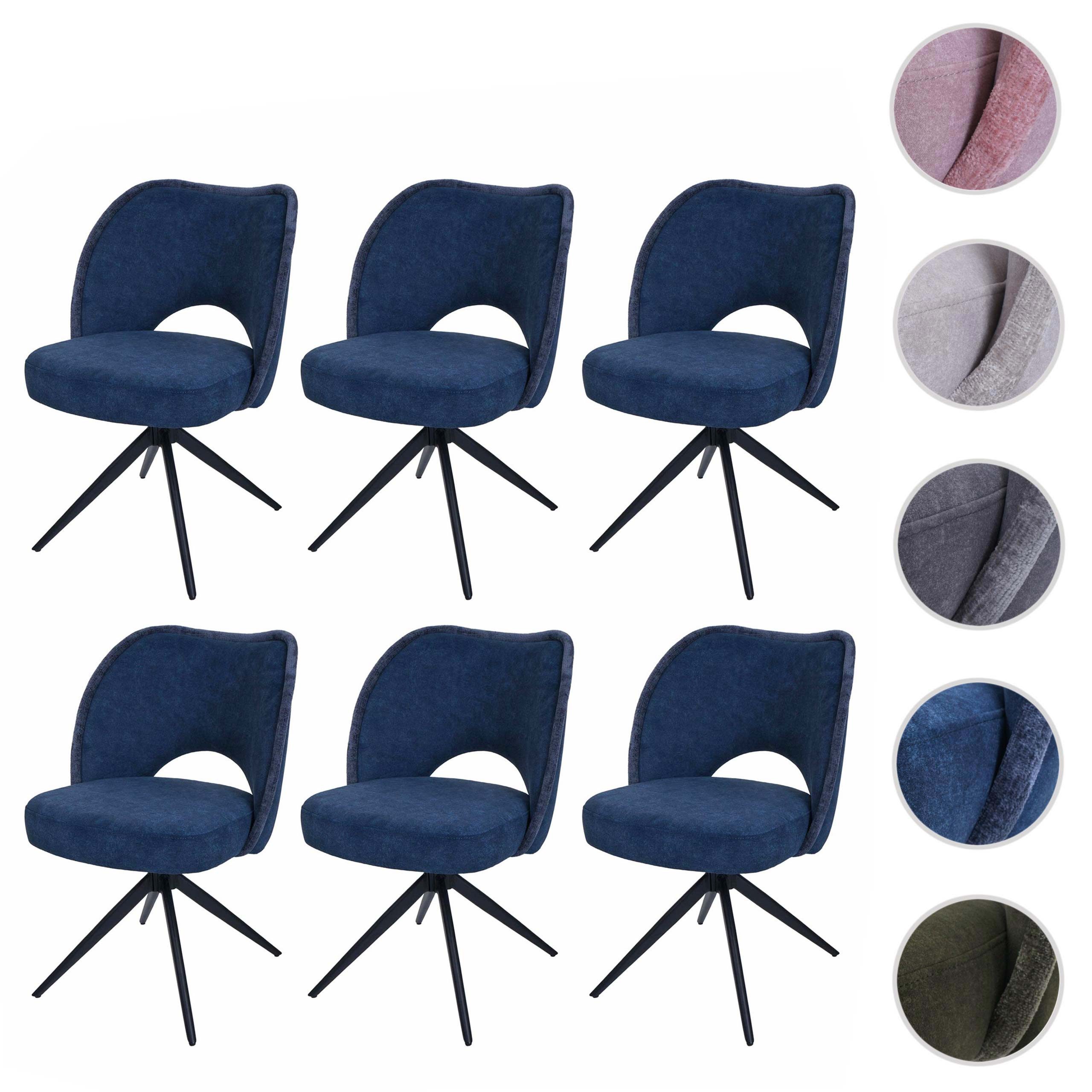 MCW Esszimmerstuhl N72 6er-Set Blau günstig online kaufen