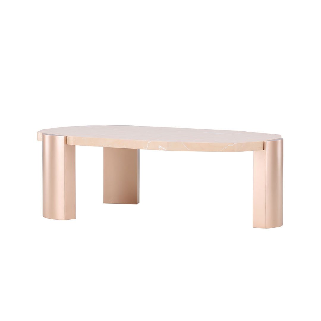 Venture Home Couchtisch Kres Couchtisch goldfarben, pink.