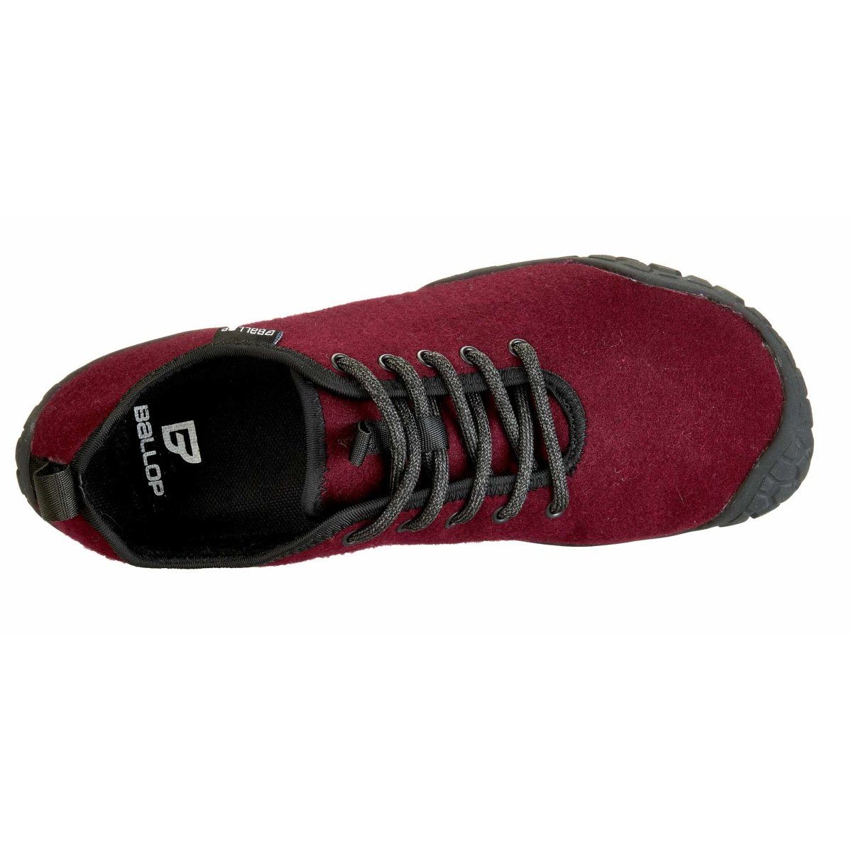 Ballop Sneaker Barefoot Corso bordeauxrot Barfußschuh