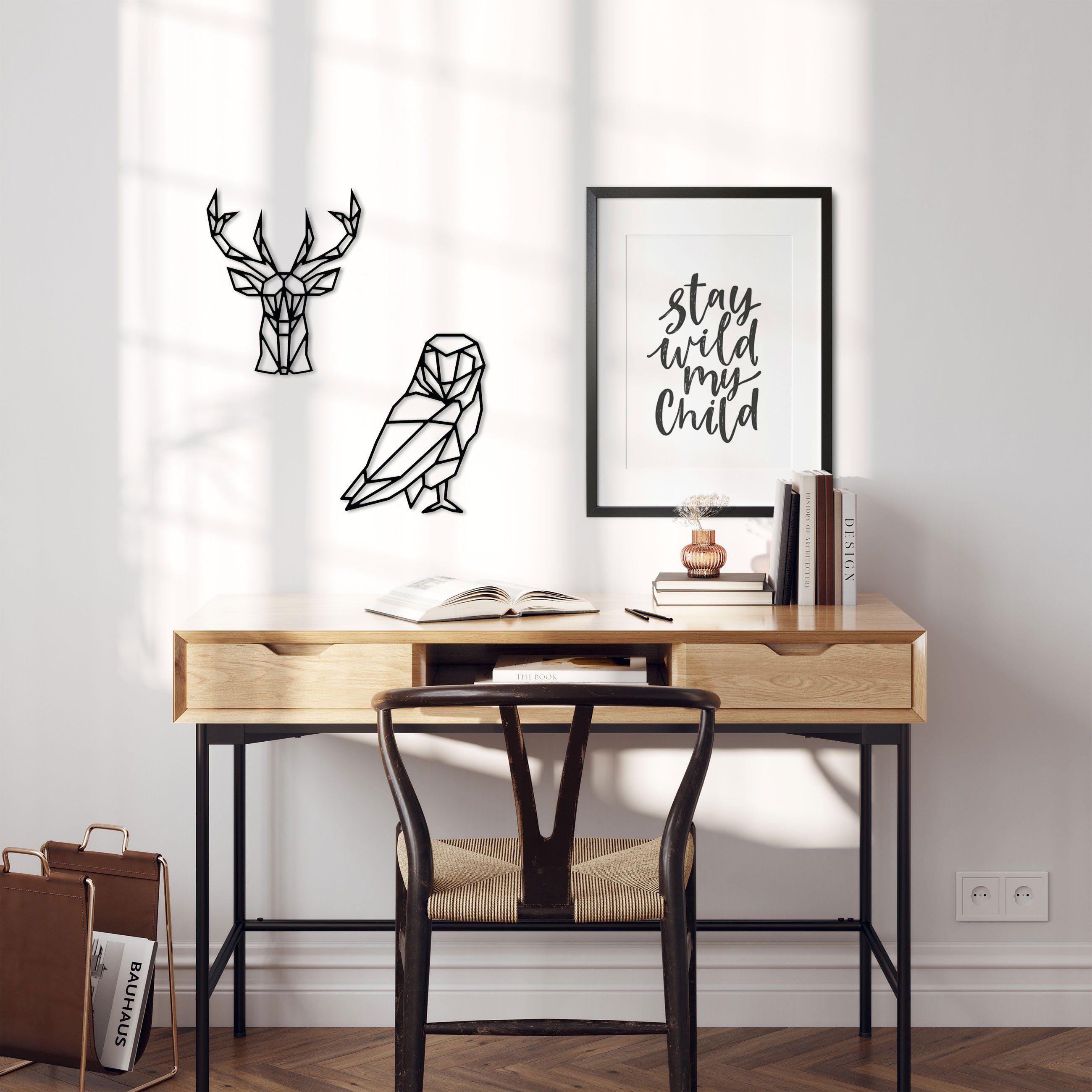 PAPIERDRACHEN Hängedekoration Holz-Cutout Wanddekoration günstig online kaufen