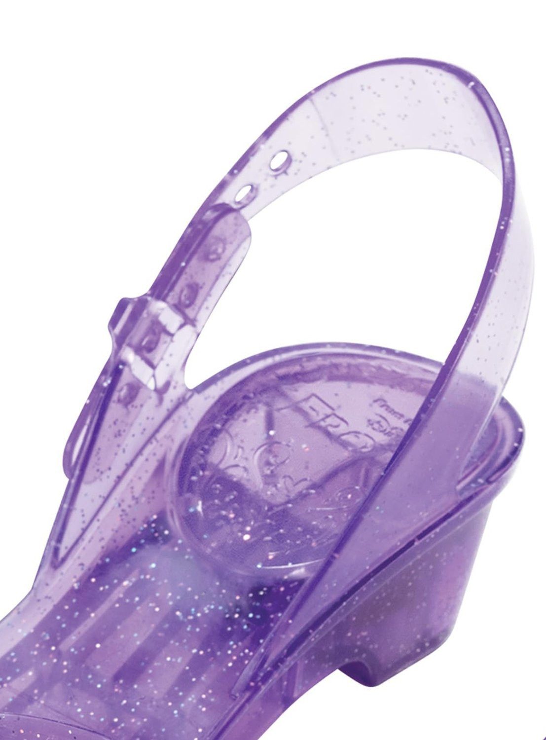 Metamorph Kostüm Die Eiskönigin 2 – Elsa Schuhe für Kinder, Durchscheinende Glitzer-Pumps für die Märchenprinzessin