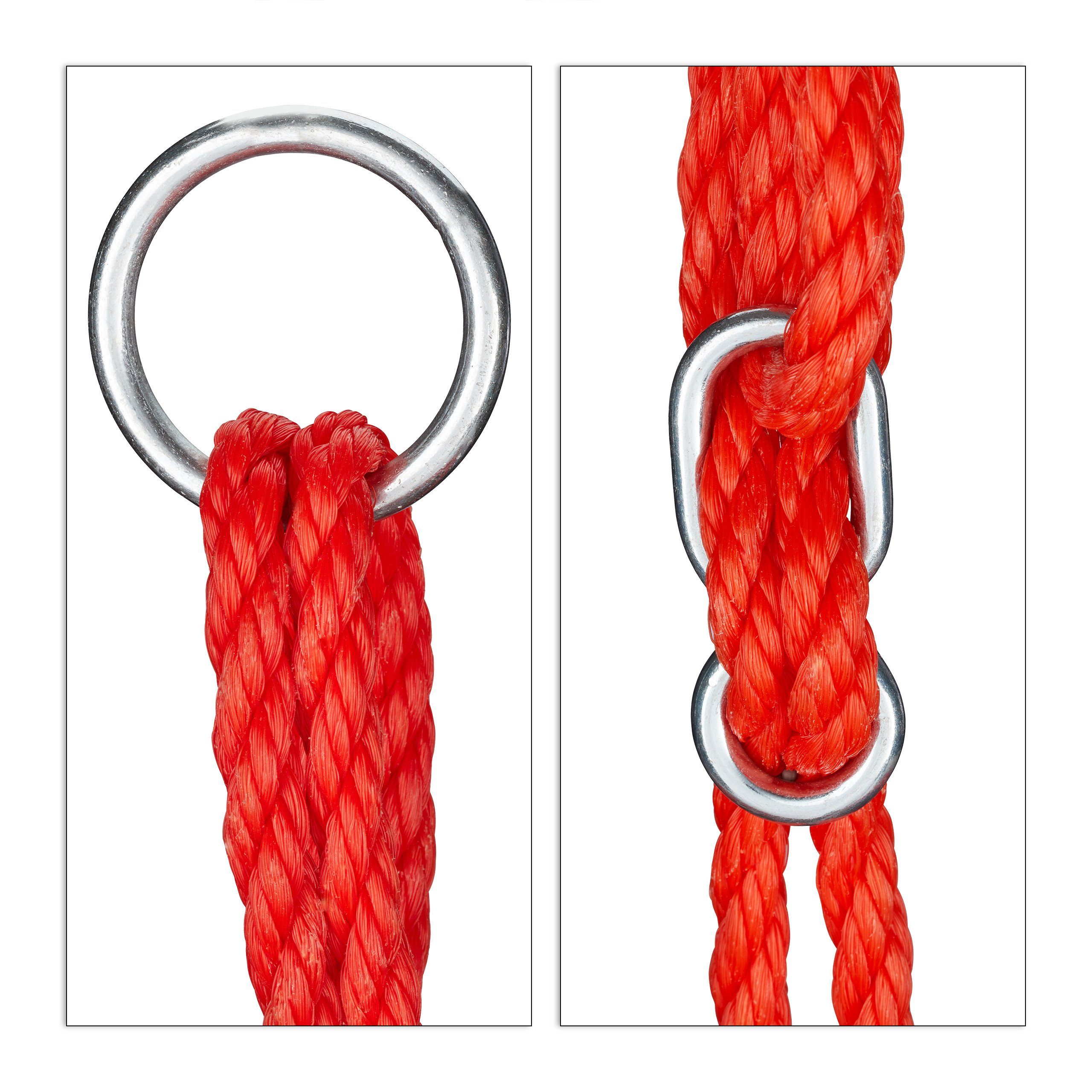 relaxdays Nestschaukel 90 cm, rot