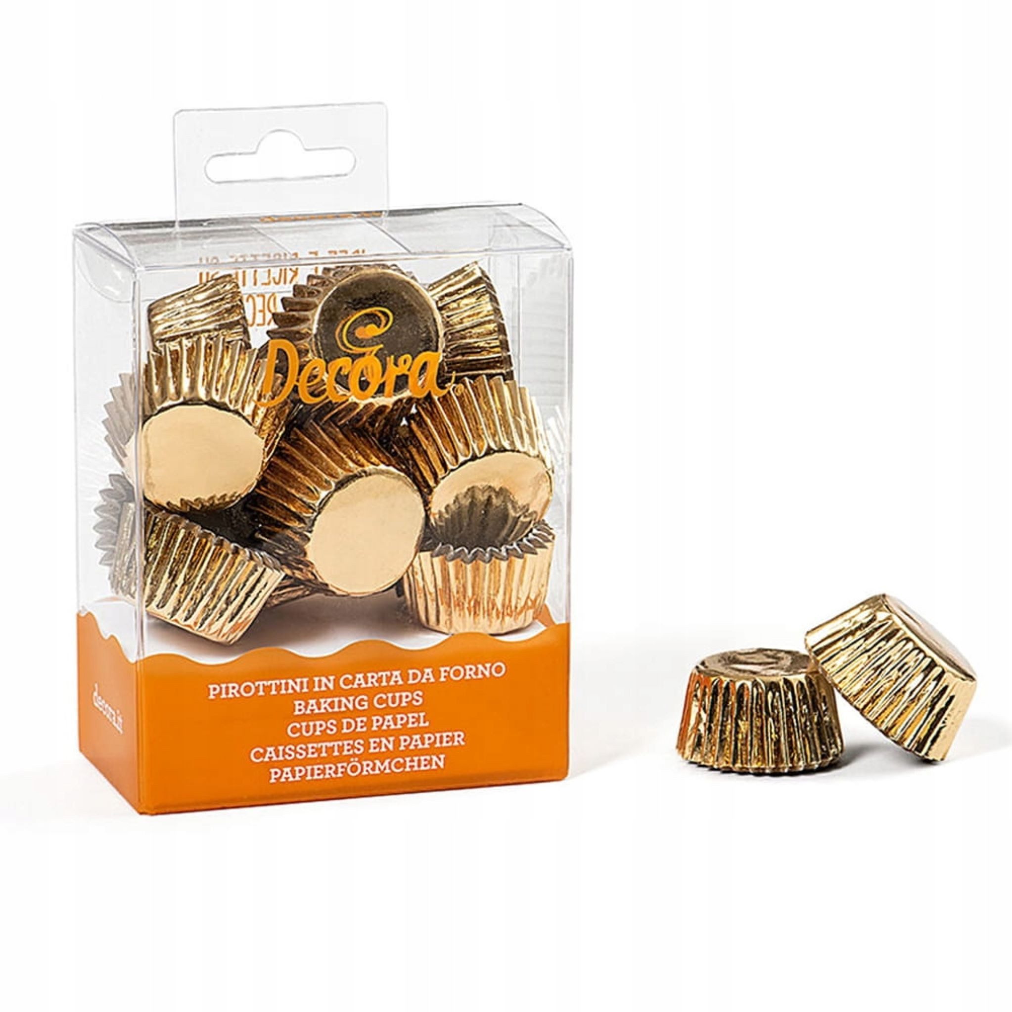 Decora Backform Goldene Bon Bon Muffinförmchen, 180 Stück, ideal für Backen