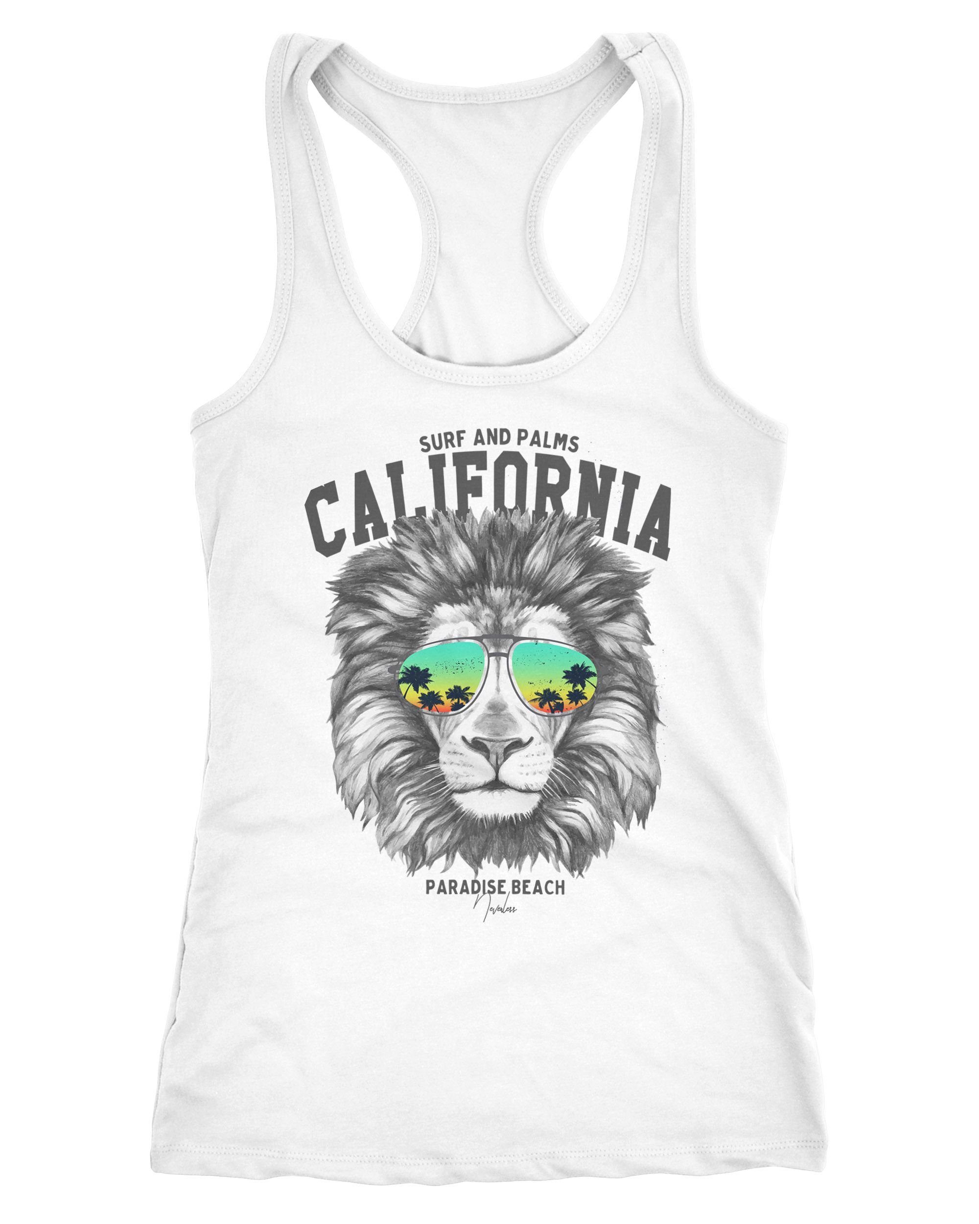 Neverless Tanktop Damen Tank-Top Löwe Bär günstig online kaufen