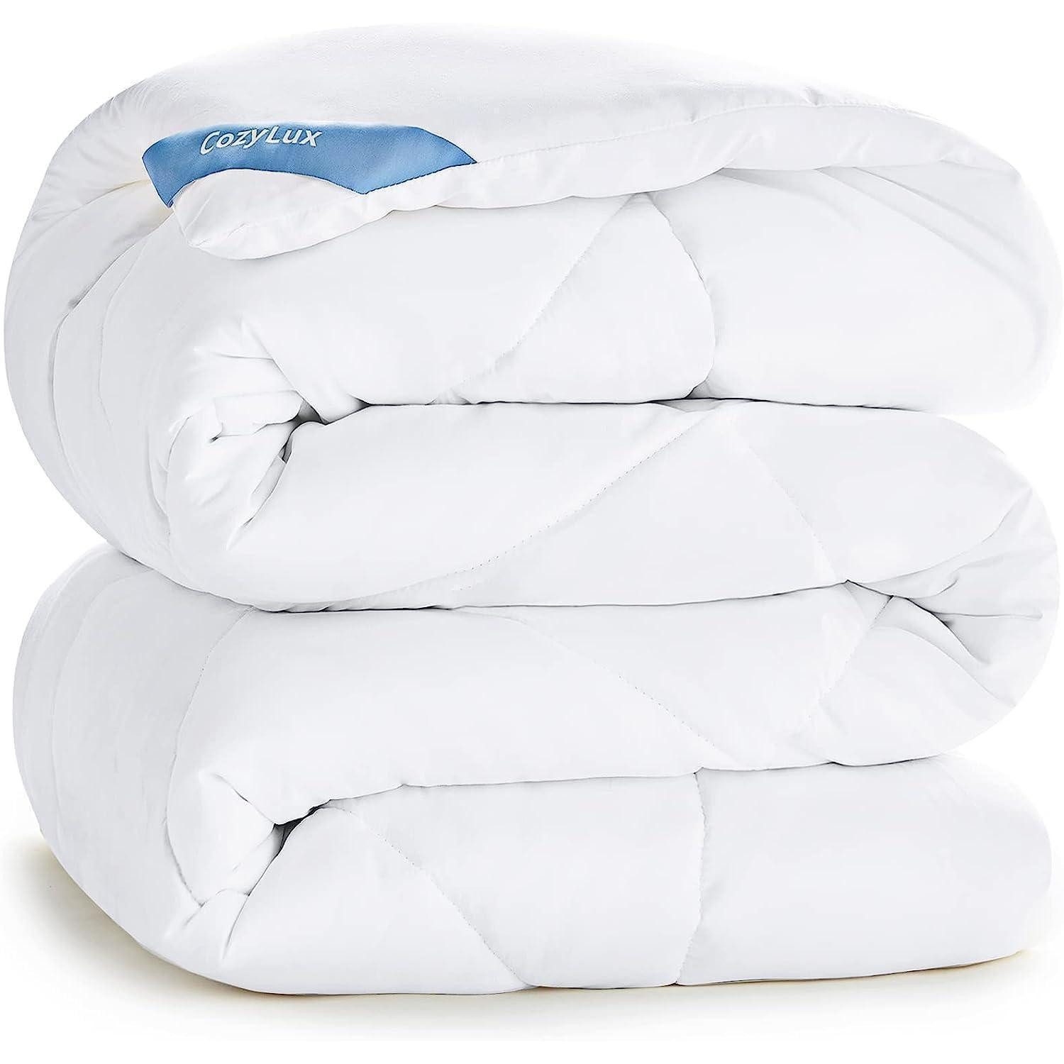 LuxusKollektion 4-Jahreszeitenbett Bettdecke Steppdecke Mikrofaser 4Jahreszeiten 135 x 200 cm Weiß