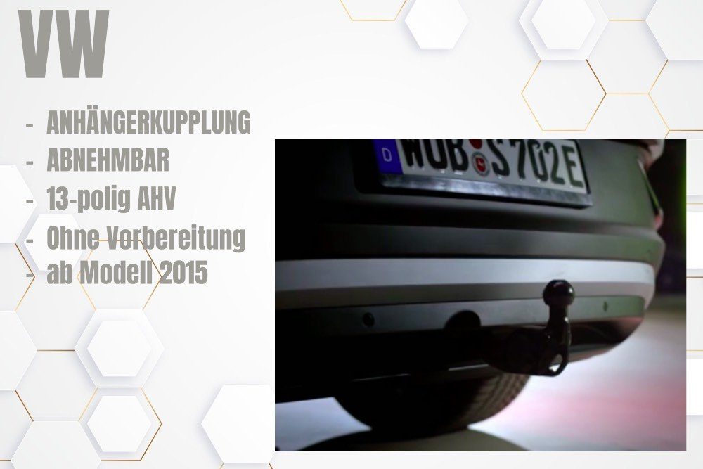 Volkswagen Anhängerkupplung Volkswagen 5G0092150C Anhängevorrichtung abnehmbar (ab Modell 2015)