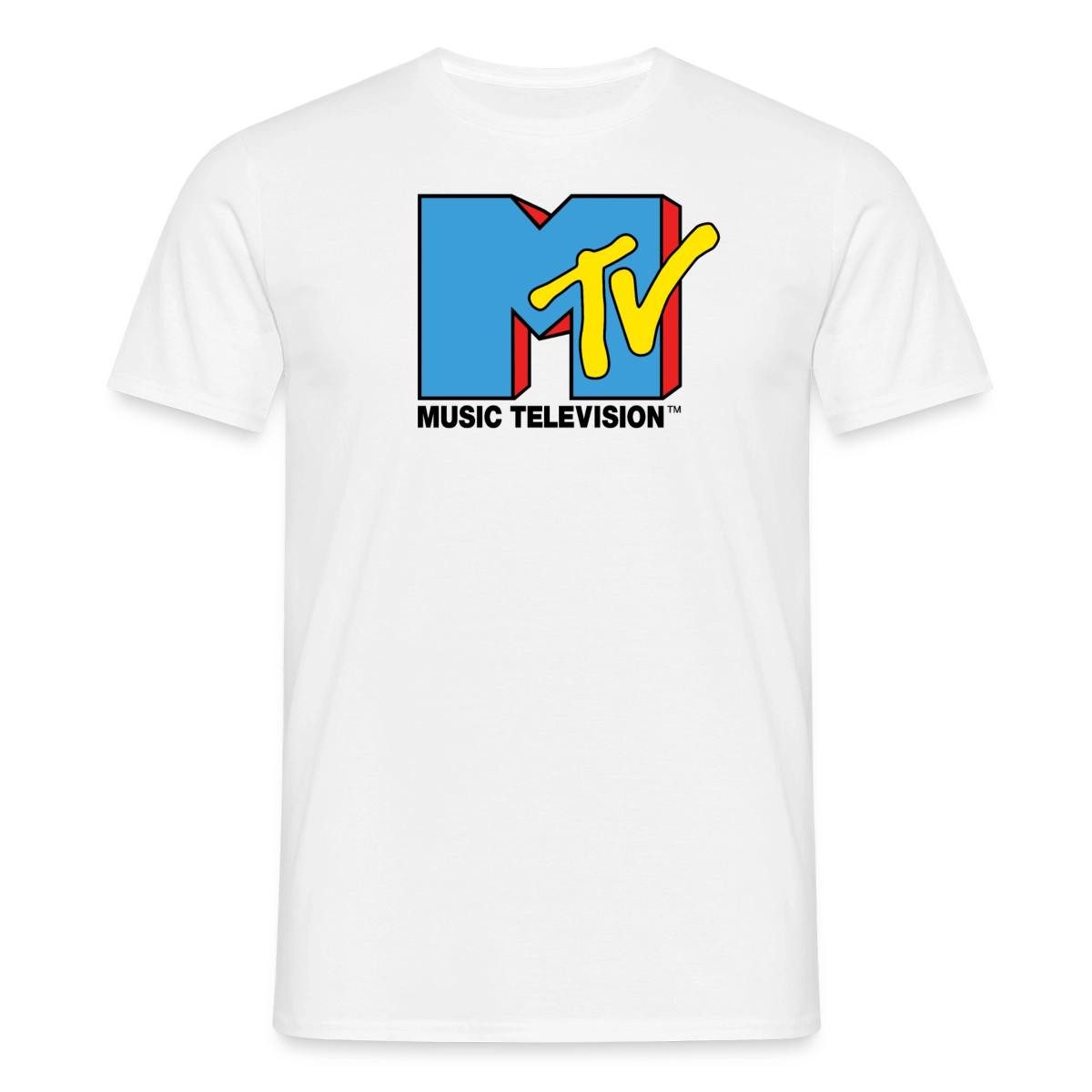 T-Shirt MTV Music Television Klassiches Logo Männer T-Shirt
