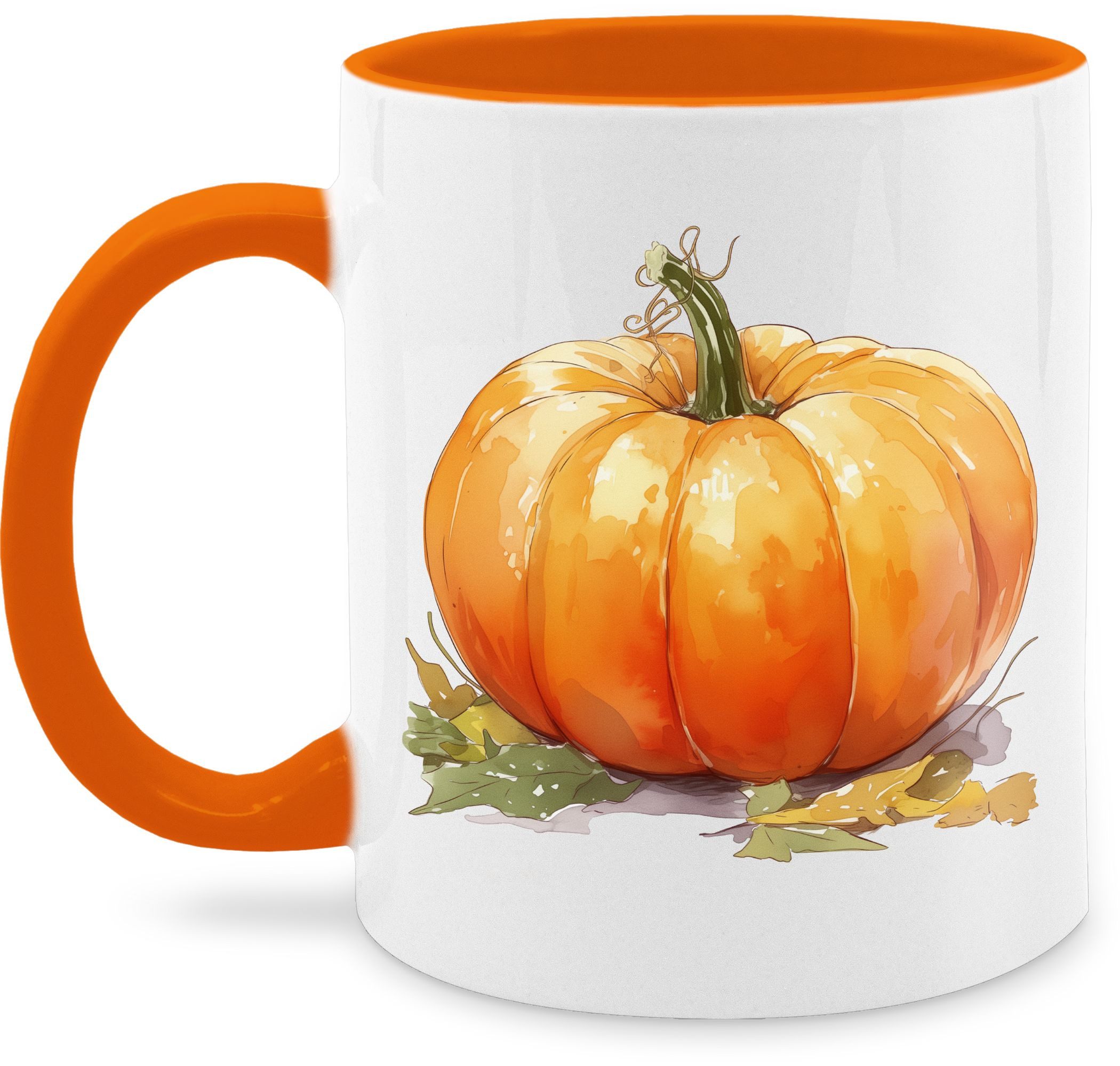 Shirtracer Tasse Herbstlicher Kürbis Design, Herbstfeste, Herbstfreunde, Kürbiszeit, Keramik, Halloween Чашки