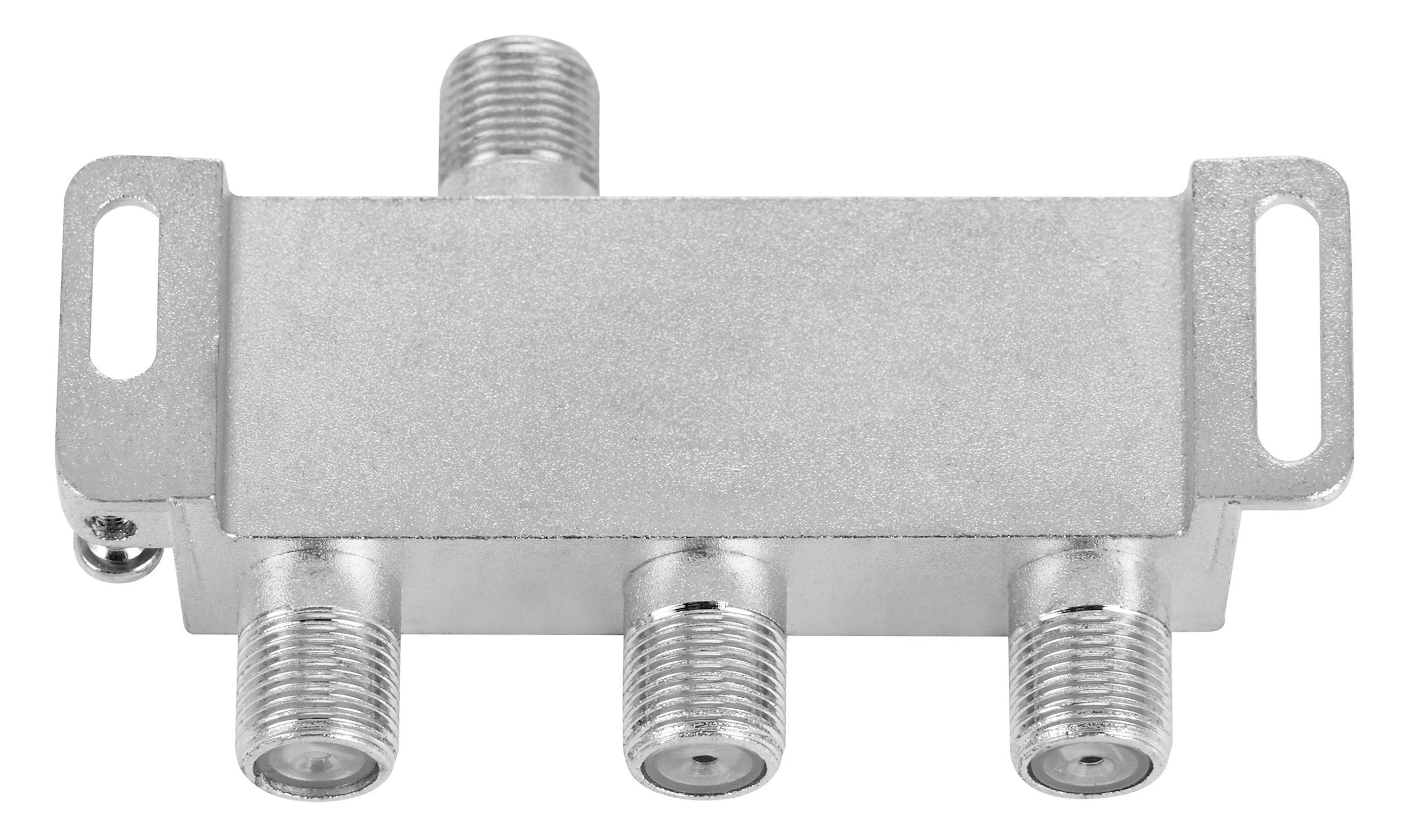 Poppstar Sat-Verteiler Splitter analog/digital Antenne Satellit inkl. für TV Radio Kabel Fernseher LNB) 3-Fach, SAT-Antenne (Umschalter F-Stecker 3-fach