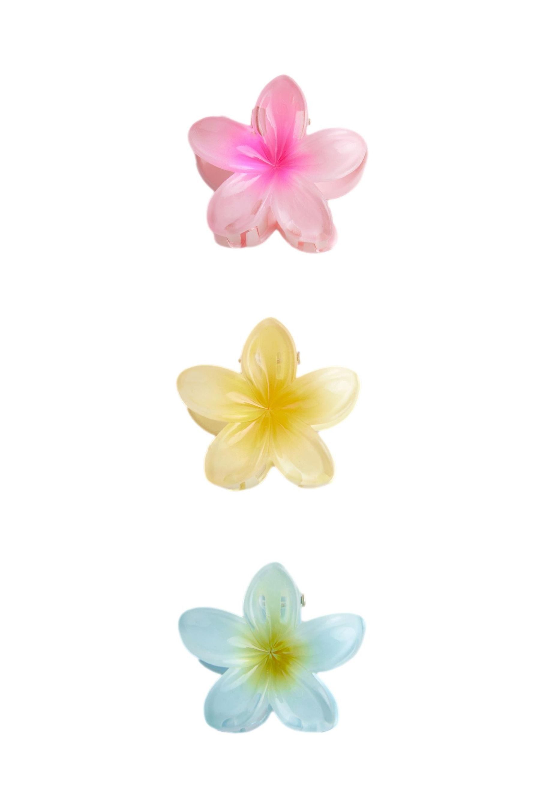 Haarclip 3er-Pack kleine Haarclips mit Blume
