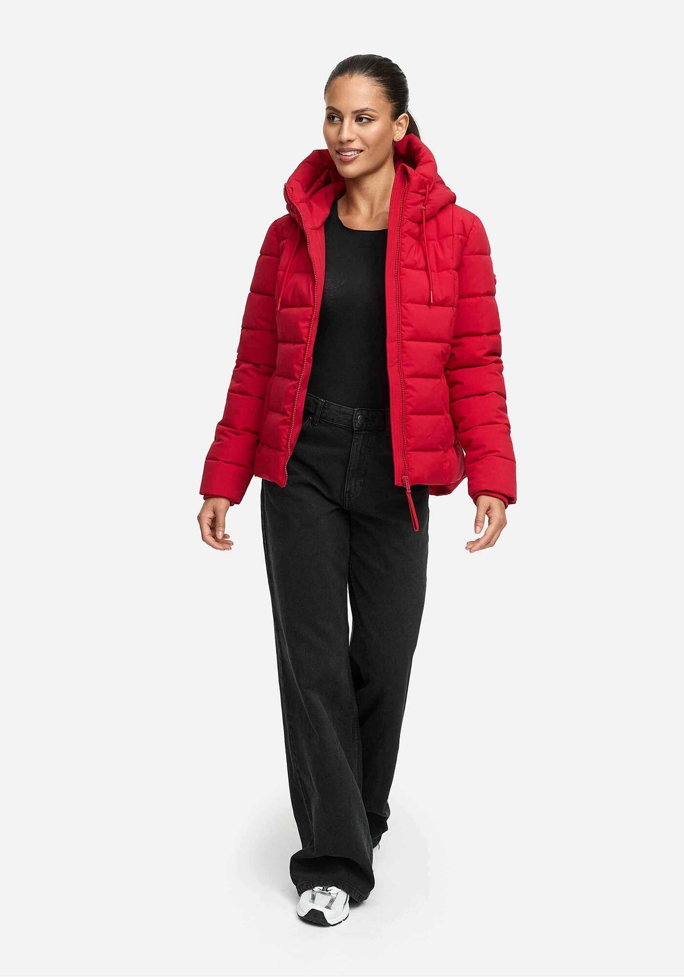 Marikoo Winterjacke Tayenaa mit schmaler Steppung und extra hohem Kragen