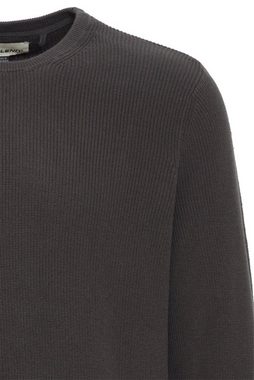 Blend Strickpullover Rundhals Strickpullover Basic Langarm Sweater 4349 in Dunkelgrau