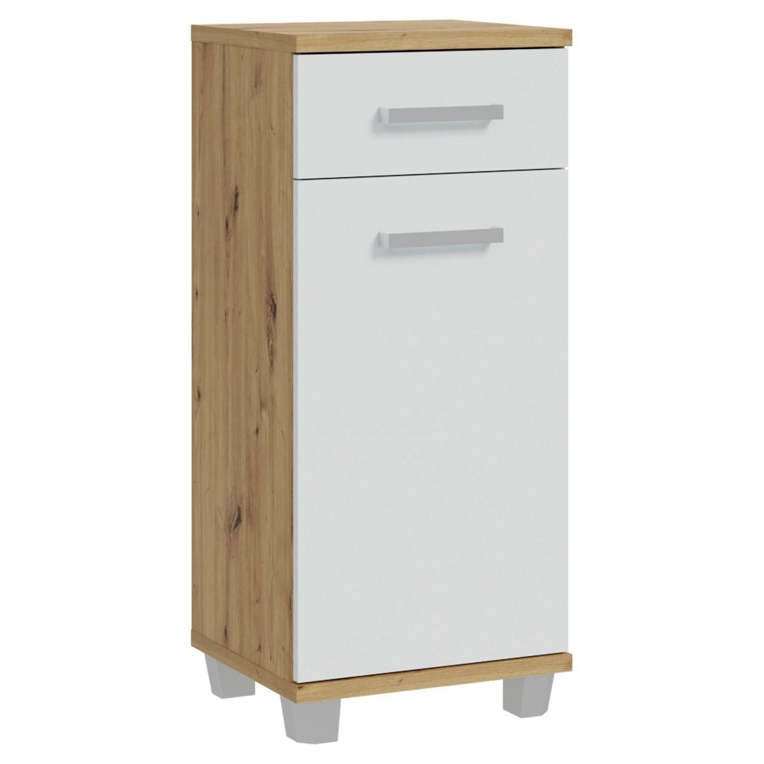 FORTE Unterschrank VERIS, B 40 x H 91 x T 35 cm, Artisan Eiche Dekor, Badmöbel