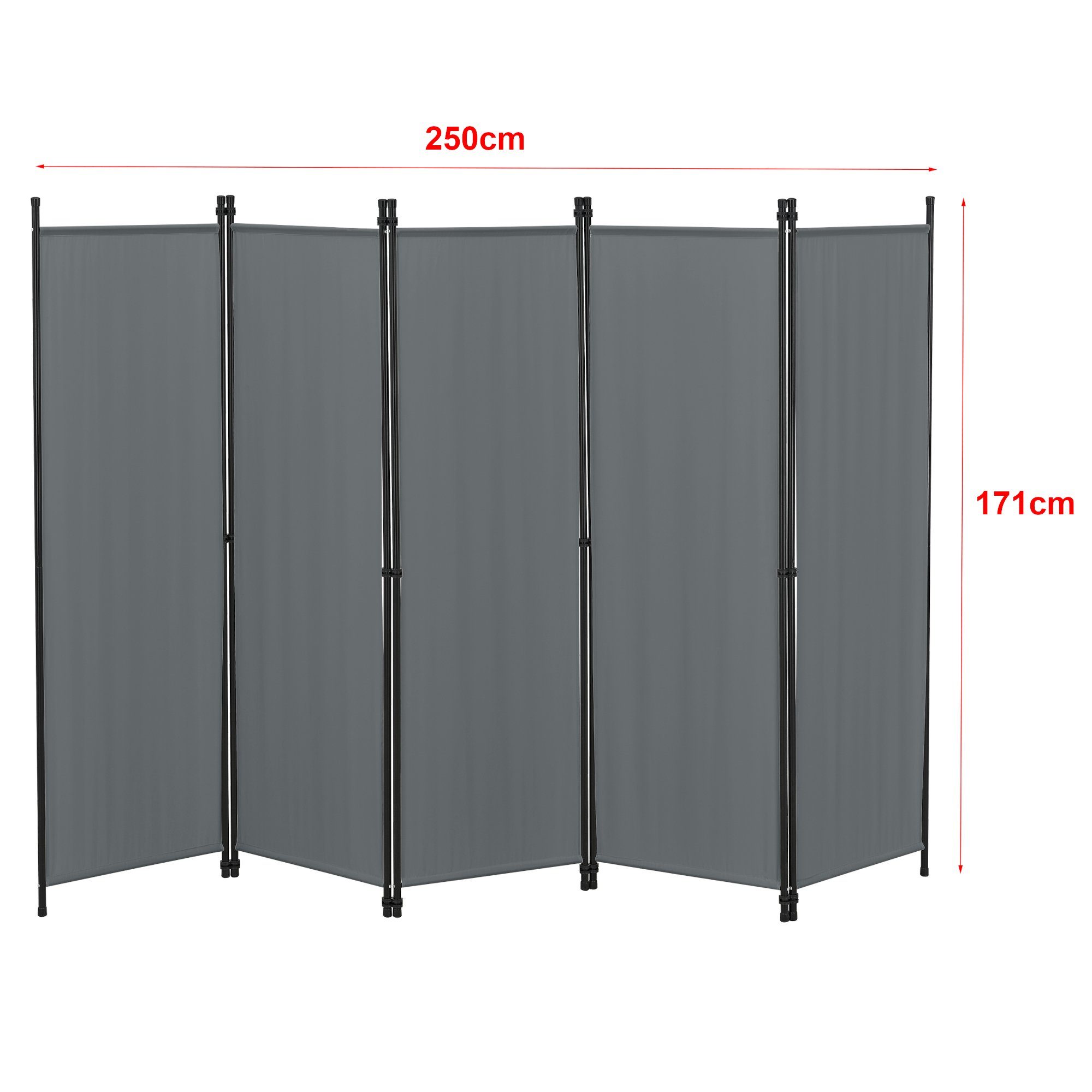 en.casa Paravent, »Huesca« Spanische Wand 5-teilig Sichtschutz 250x171cm Du günstig online kaufen