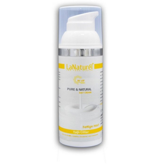 LaNaturel Reinigungscreme Tagescreme 50 ml LSF 30 für fettige Haut hilft bei Unreinheiten Mattiert Feuchtigkeit 1-tlg.