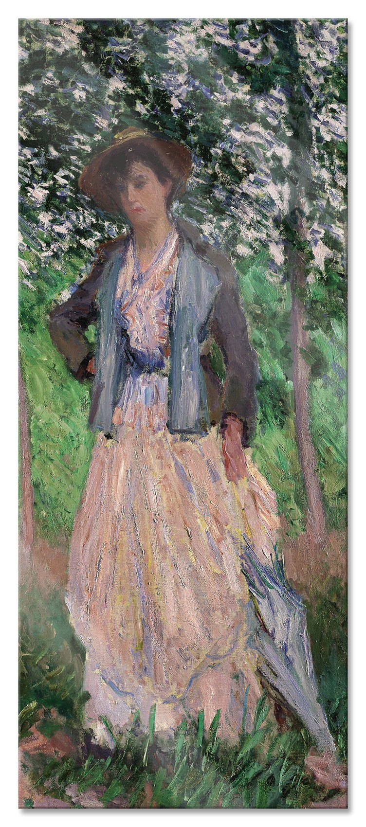 Pixxprint Glasbild Claude Monet - Chrysanthemen, Claude Monet - Chrysanthemen (1 St), Glasbild aus Echtglas, inkl. Aufhängungen und Abstandshalter