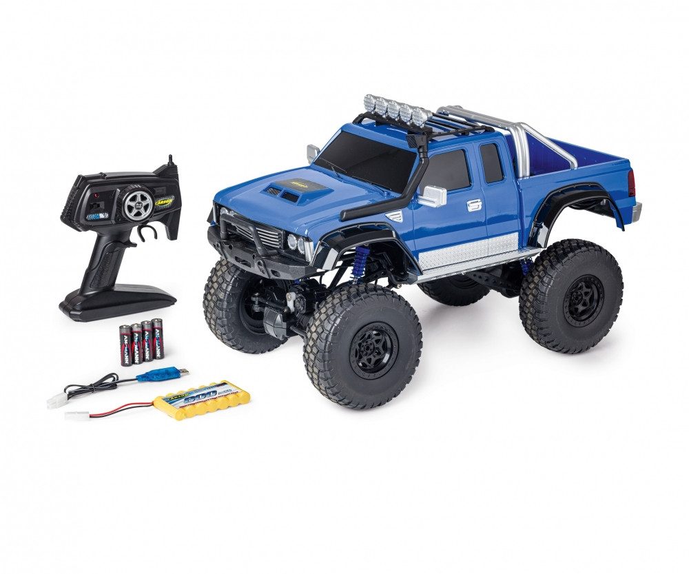 Carson 1:8 Pickup Crawler 2,4Ghz 100% RTR blau RC-Ladegerät