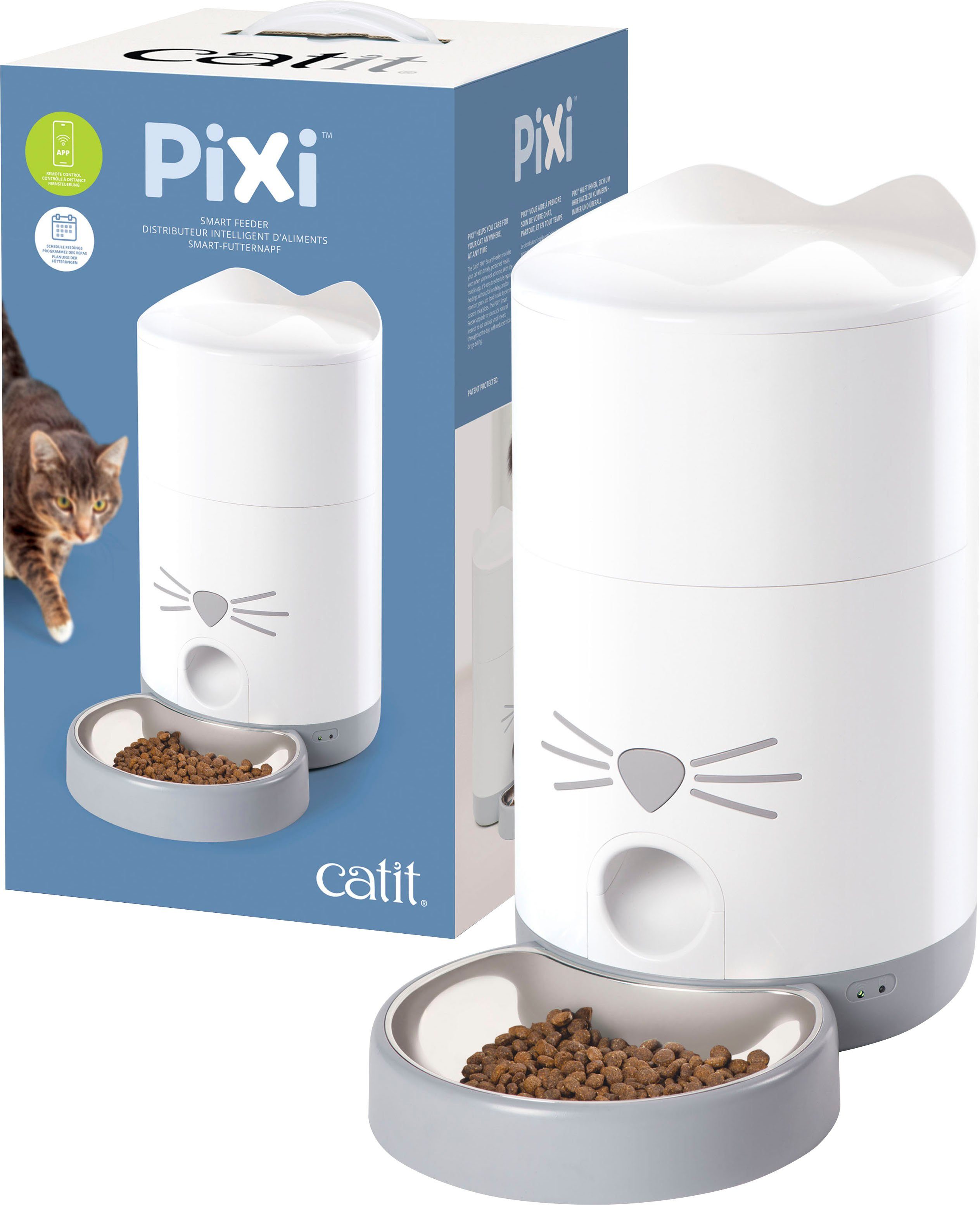 Catit Katzen-Futterautomat Pixi Smart Futterautomat, füttert nach fesgelegtem Zeitplan