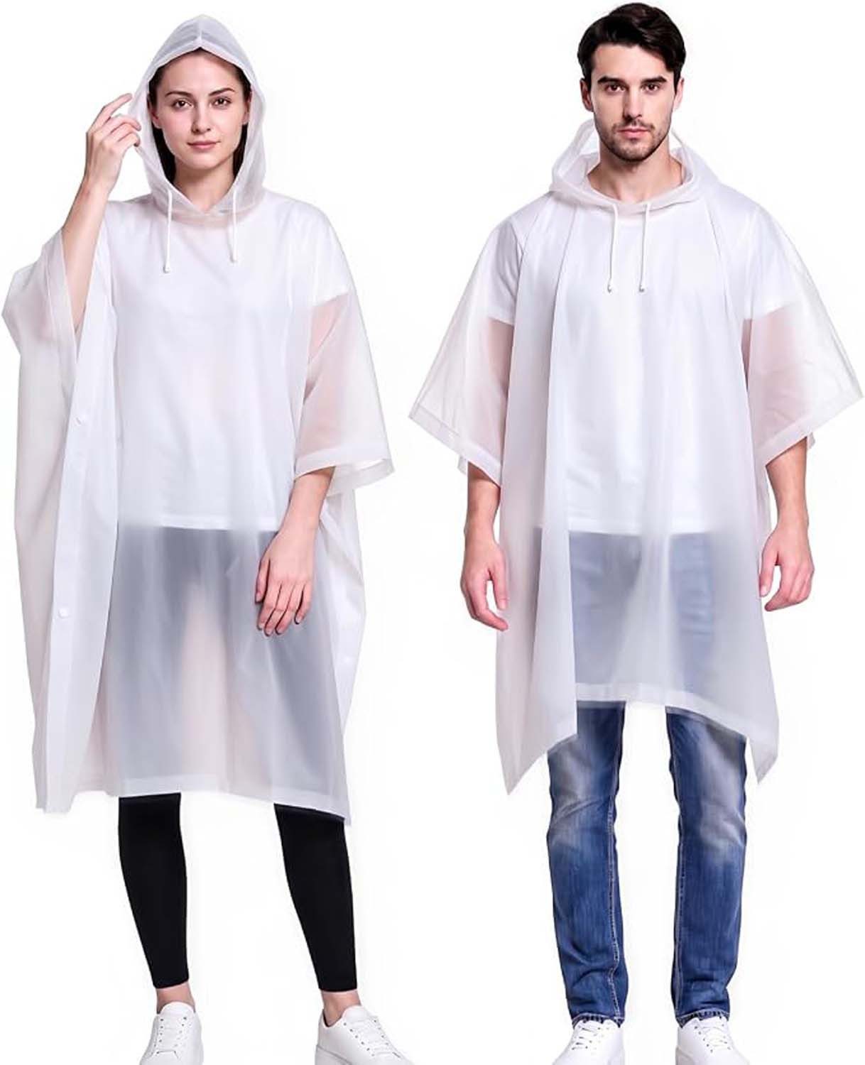 Coonoor Regenponcho 1 Stück Wasserdichter EVA Regenponcho für Erwachsene Unisex