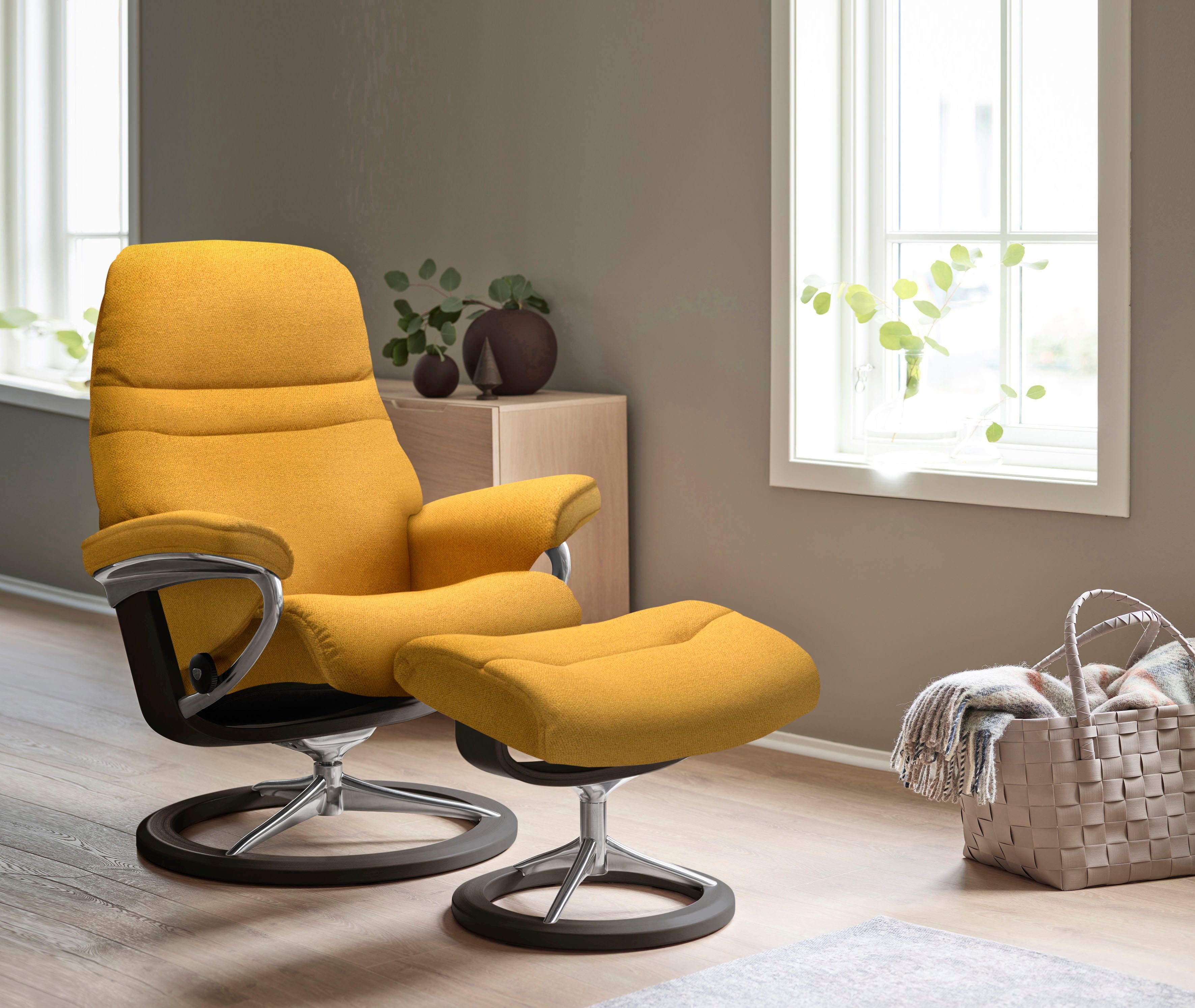 Stressless® Relaxsessel Sunrise, mit Signature Base, Größe L, Gestell Wenge | Funktionssessel