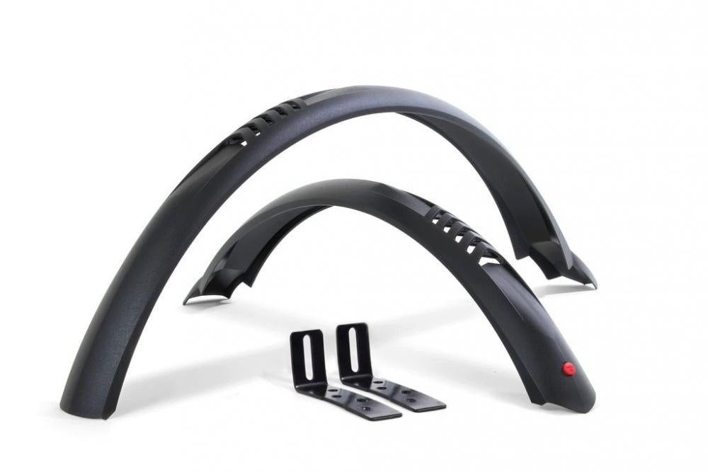 Hebie Schutzblech Hebie Steckblechset Taipan 24 schwarz, ca. 55mm mit Spritzschutz 0758E