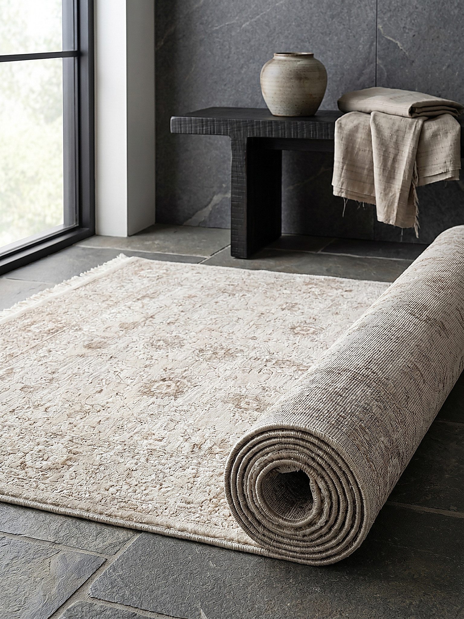 KADIMA DESIGN Teppich SCRIVIA Teppichläufer Beige 80x150 Orientalisch Polypropylen, Läufer, Höhe: 8 mm, Saugroboter-geeignet, Strapazierfähig, Pflegeleicht, Far – Bild 4 von 5