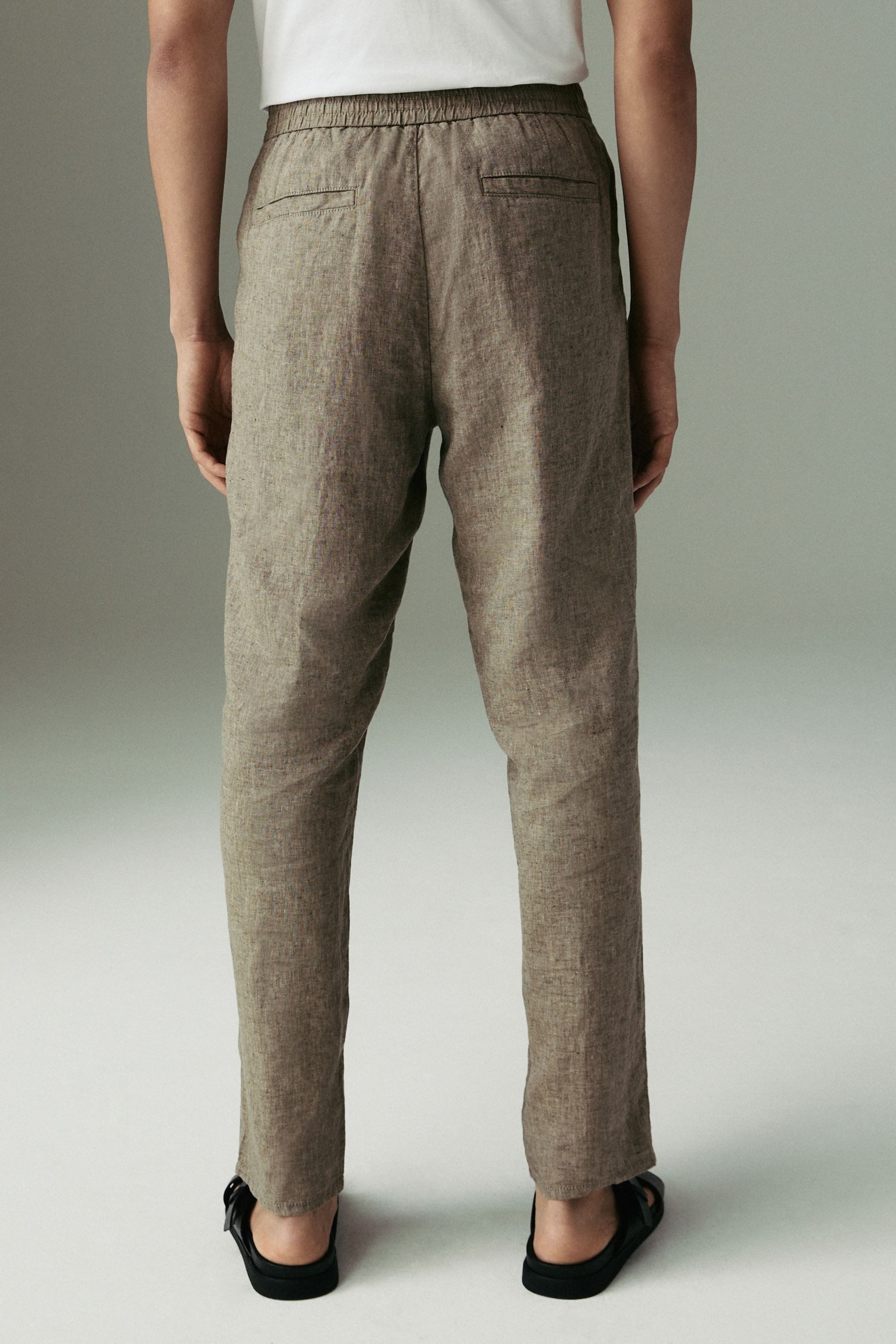 Next Leinenhose Signature Hose mit Gummibund günstig online kaufen