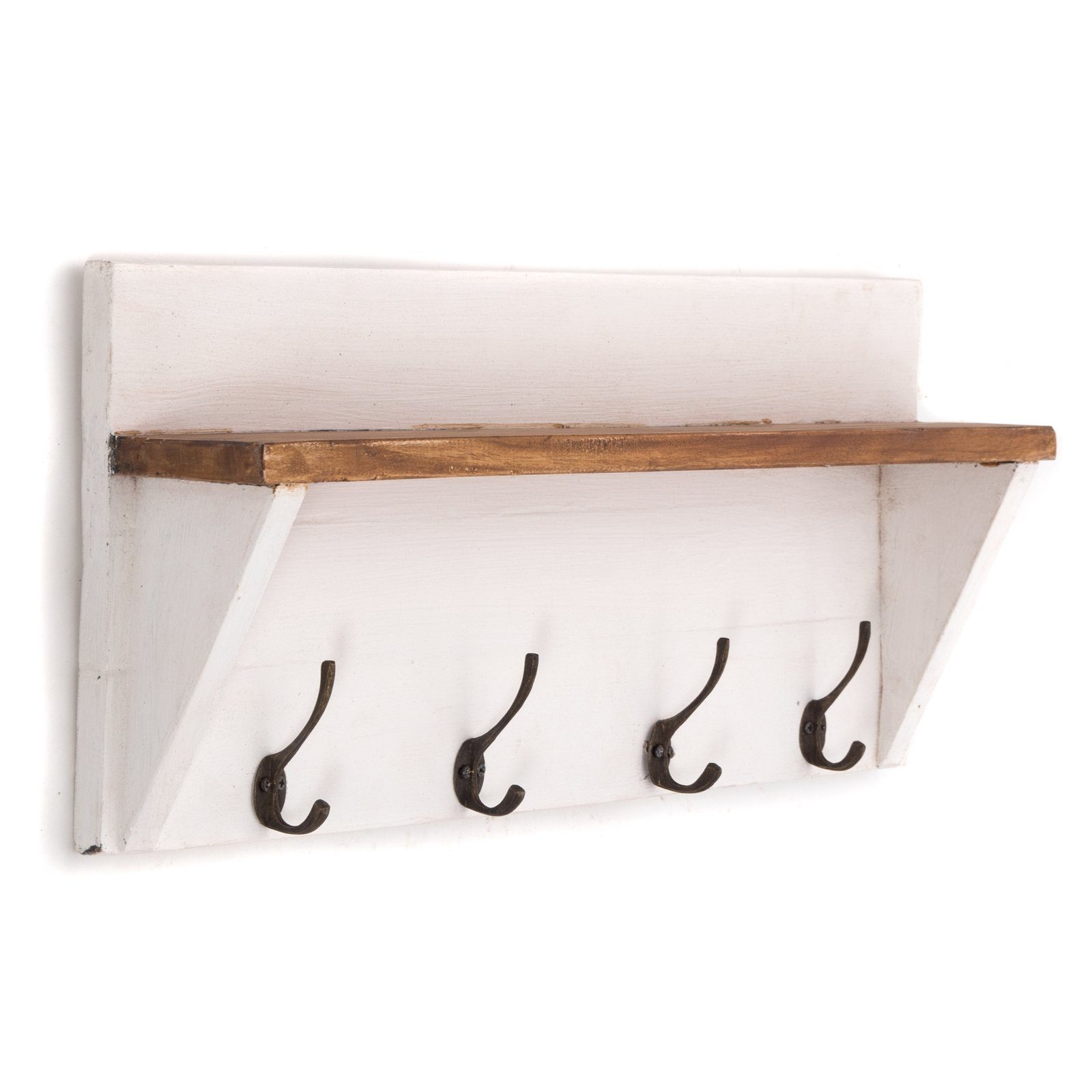 DESIGN DELIGHTS Wandgarderobe WANDGARDEROBE MIT REGAL "VINTAGE", 60x26cm (B günstig online kaufen