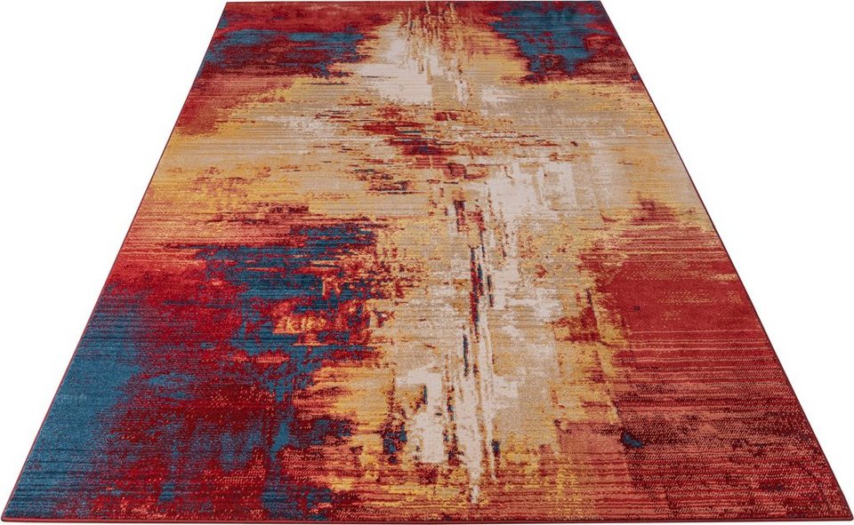 Teppich Joah, Leonique, rechteckig, Höhe: 18 mm, abstraktes Design, weiche  Haptik, pflegeleicht