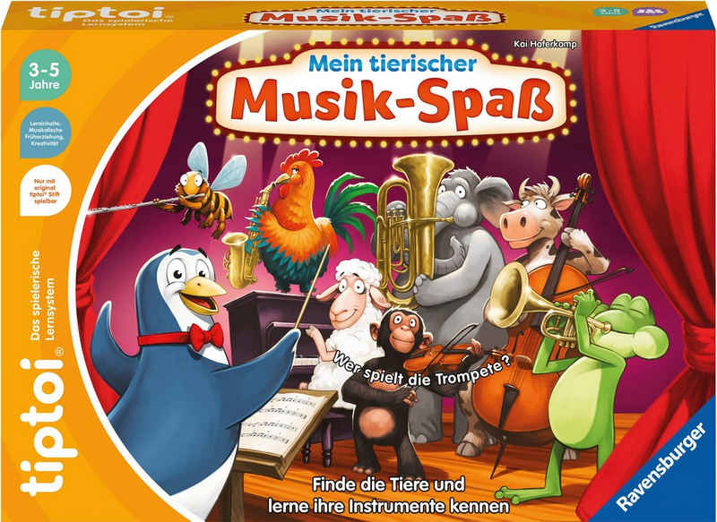 Ravensburger Spiel, Kinderspiel tiptoi® Mein tierischer Musik-Spaß, Made in Europe; FSC® - schützt Wald - weltweit