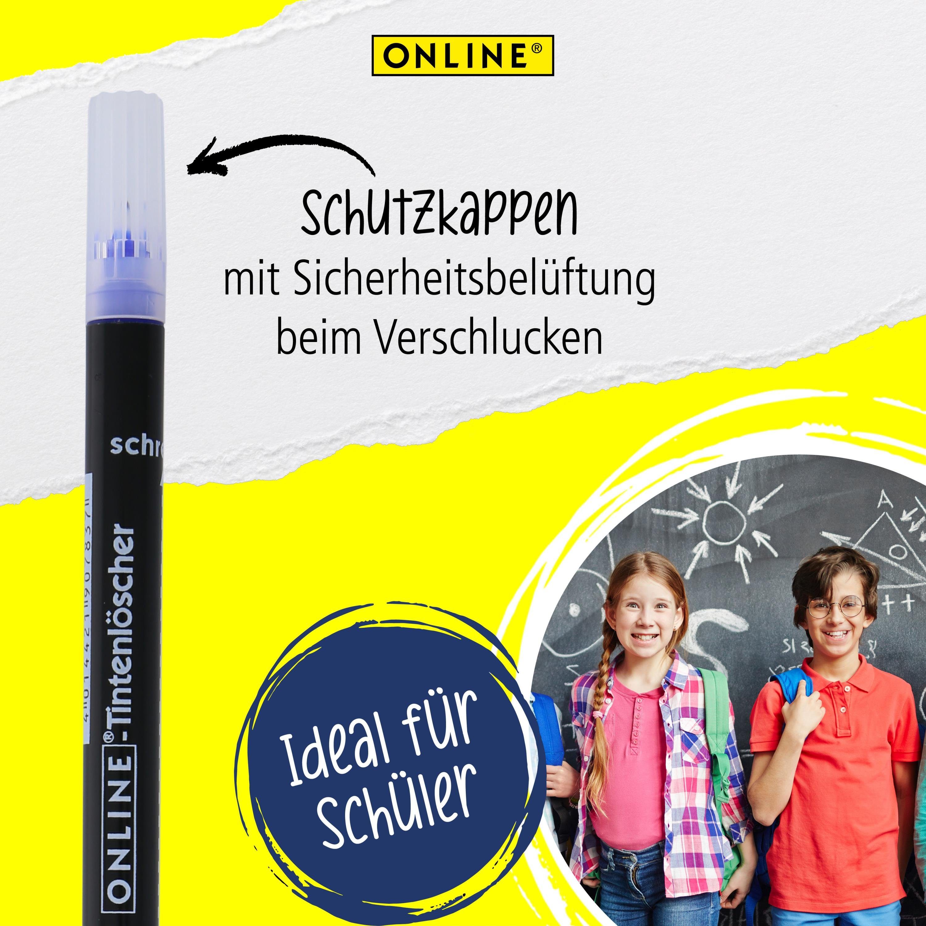 Online Pen Tintenkiller Tintenlöscher, Set mit 6 Tintenlöscher in Grün und Schwarz