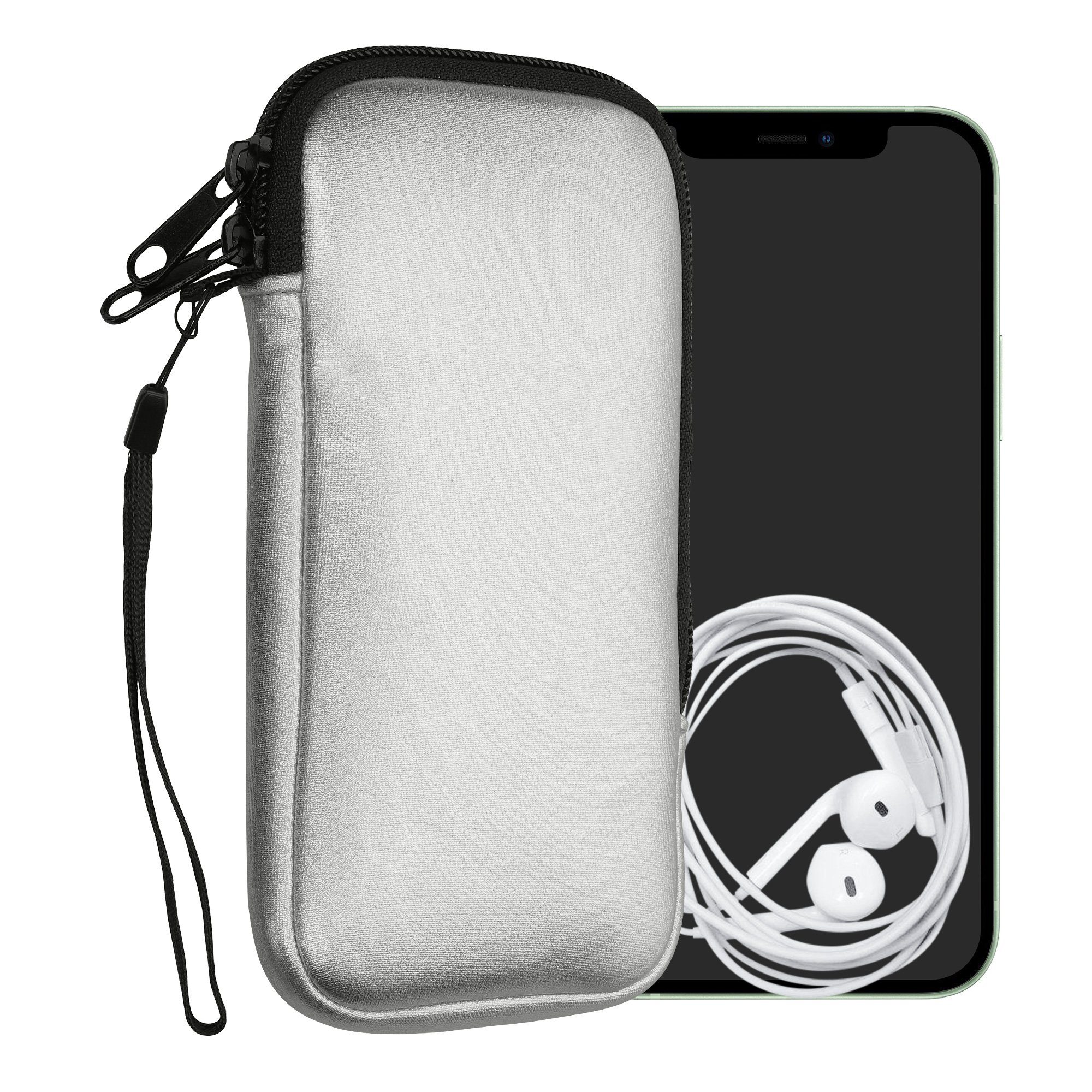 kwmobile Handyhülle Handytasche für Smartphones XXL - 7", Neopren Handy Hülle - Handy Tasche Sleeve Pouch