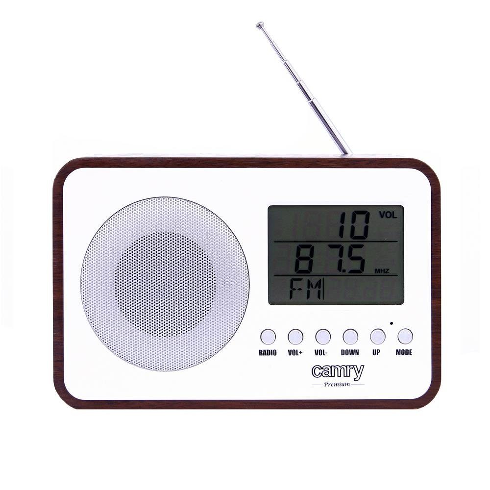 Camry CR 1153 Radio (Thermometer, Kalenderfunktion, FM-Digitalradio, Weckfunktion, AUX-Anschluss, Batteriebetrieb und USB-Stromversorgung)