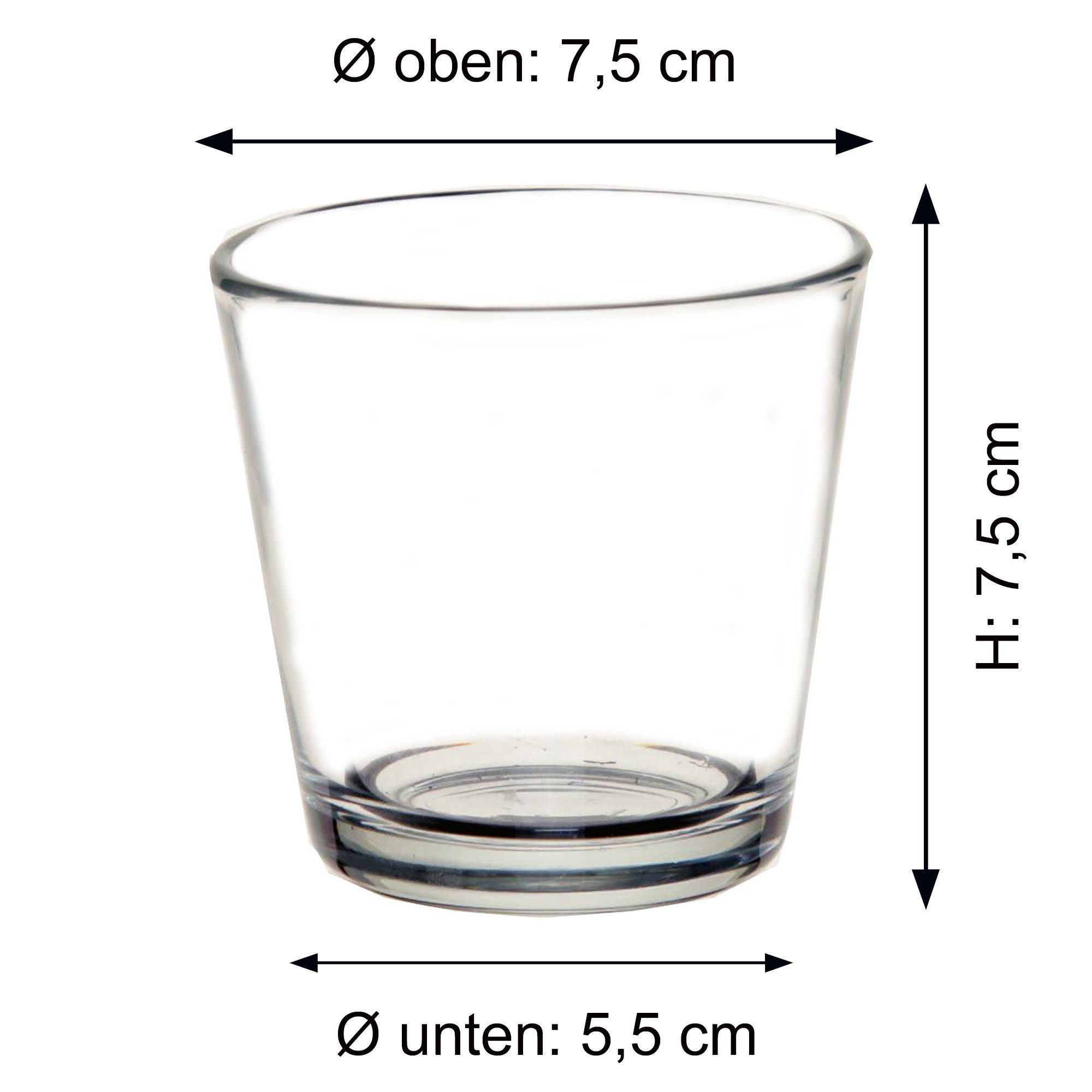 Annastore Teelichthalter Teelichtgläser H 7,5 cm günstig online kaufen