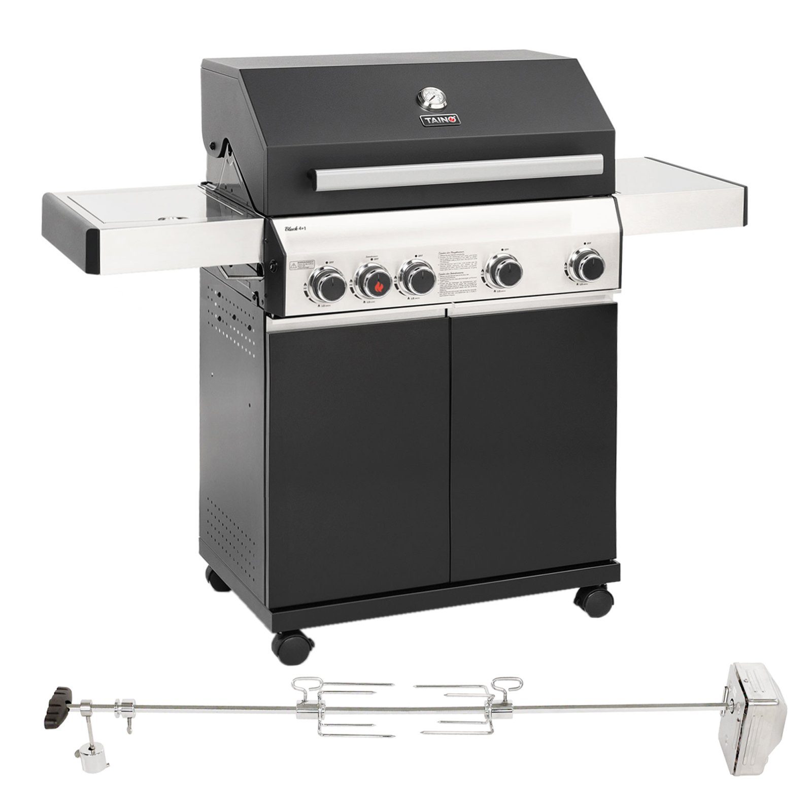TAINO Gasgrill »TAINO BLACK 4+1 Set mit Drehspieß«, Set online kaufen