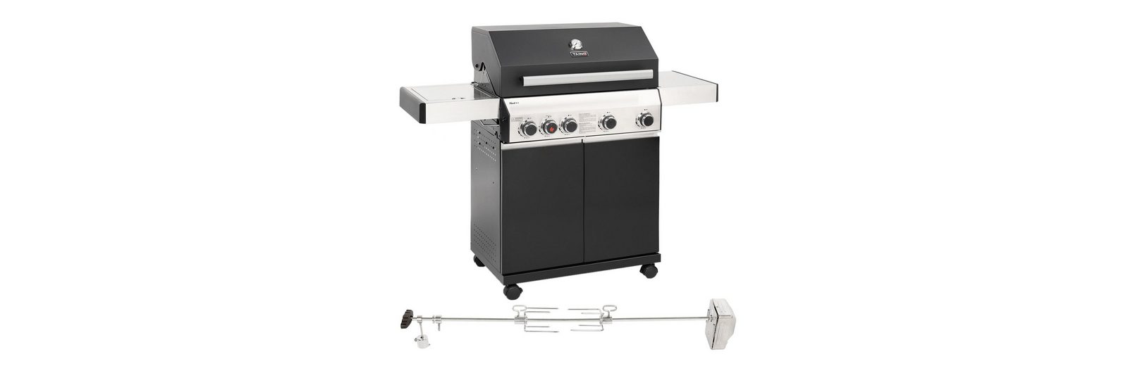 TAINO Gasgrill »TAINO BLACK 4+1 Set mit Drehspieß«, Set online kaufen