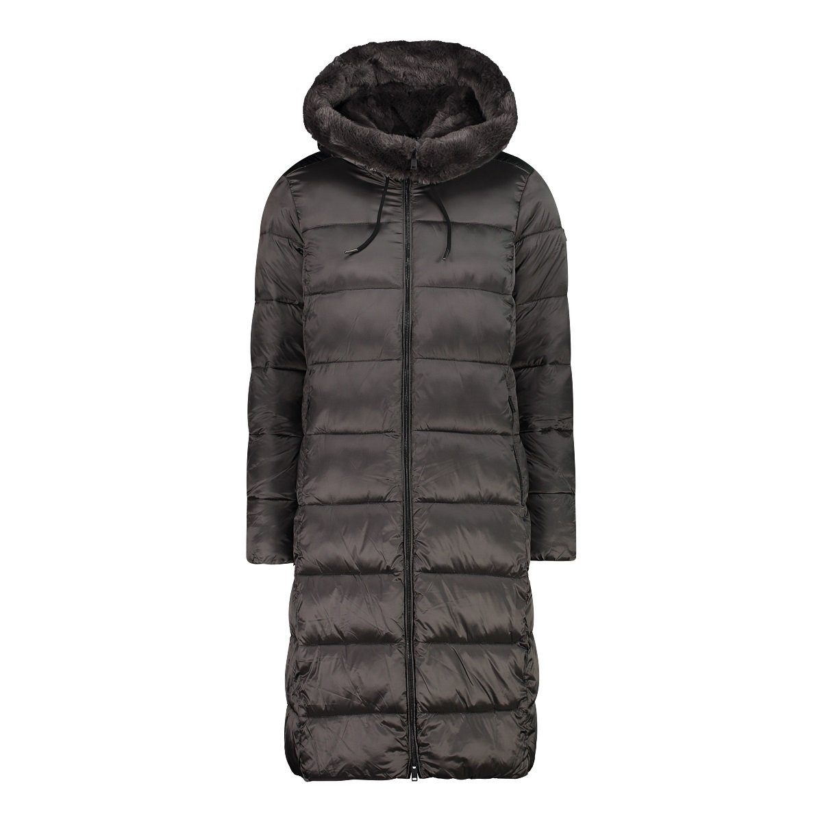 CMP Wintermantel Coat Fix Hood (warm) grau Damen günstig online kaufen