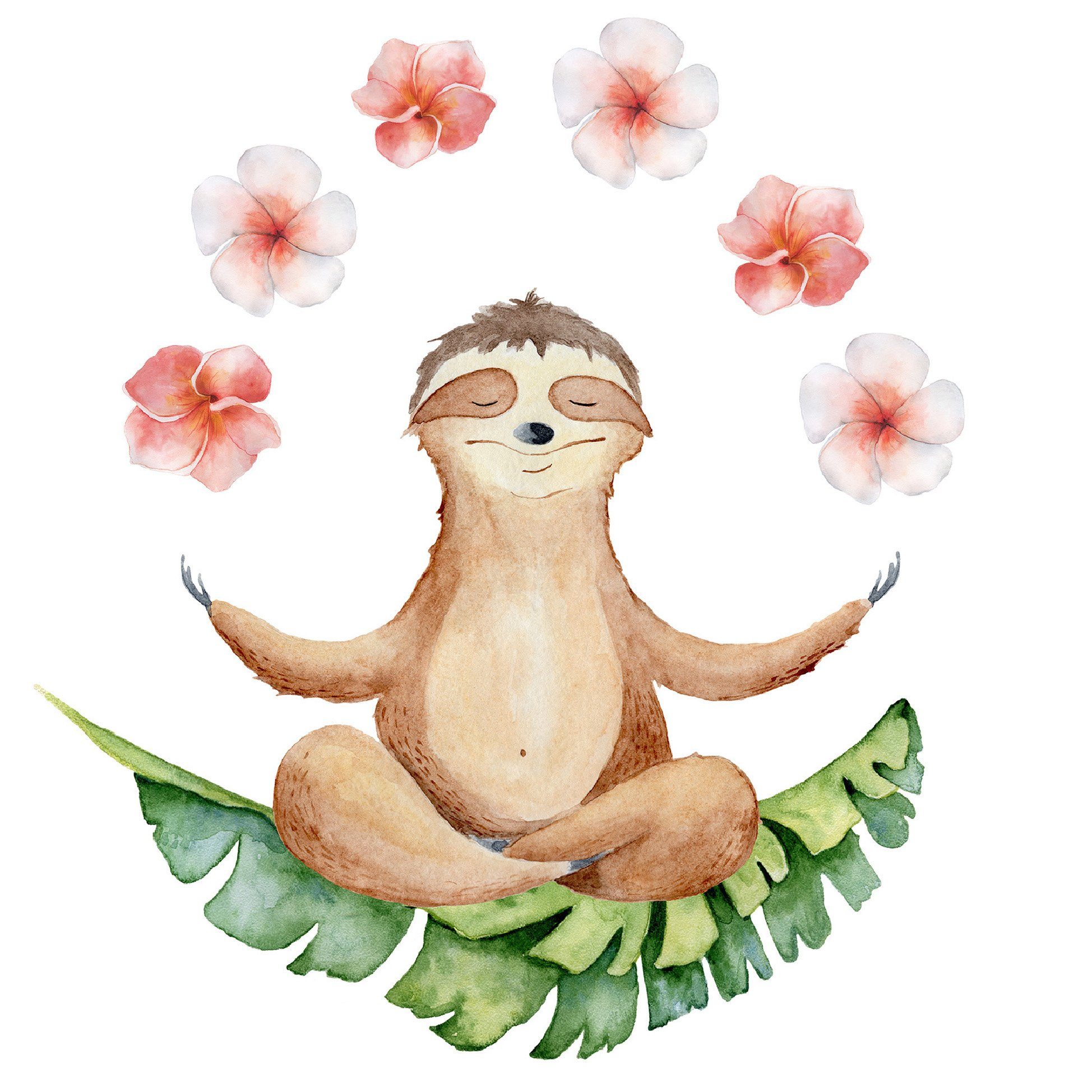 Fasana Papierserviette 20 Servietten Mr Sloth 33x33cm, (20 St)