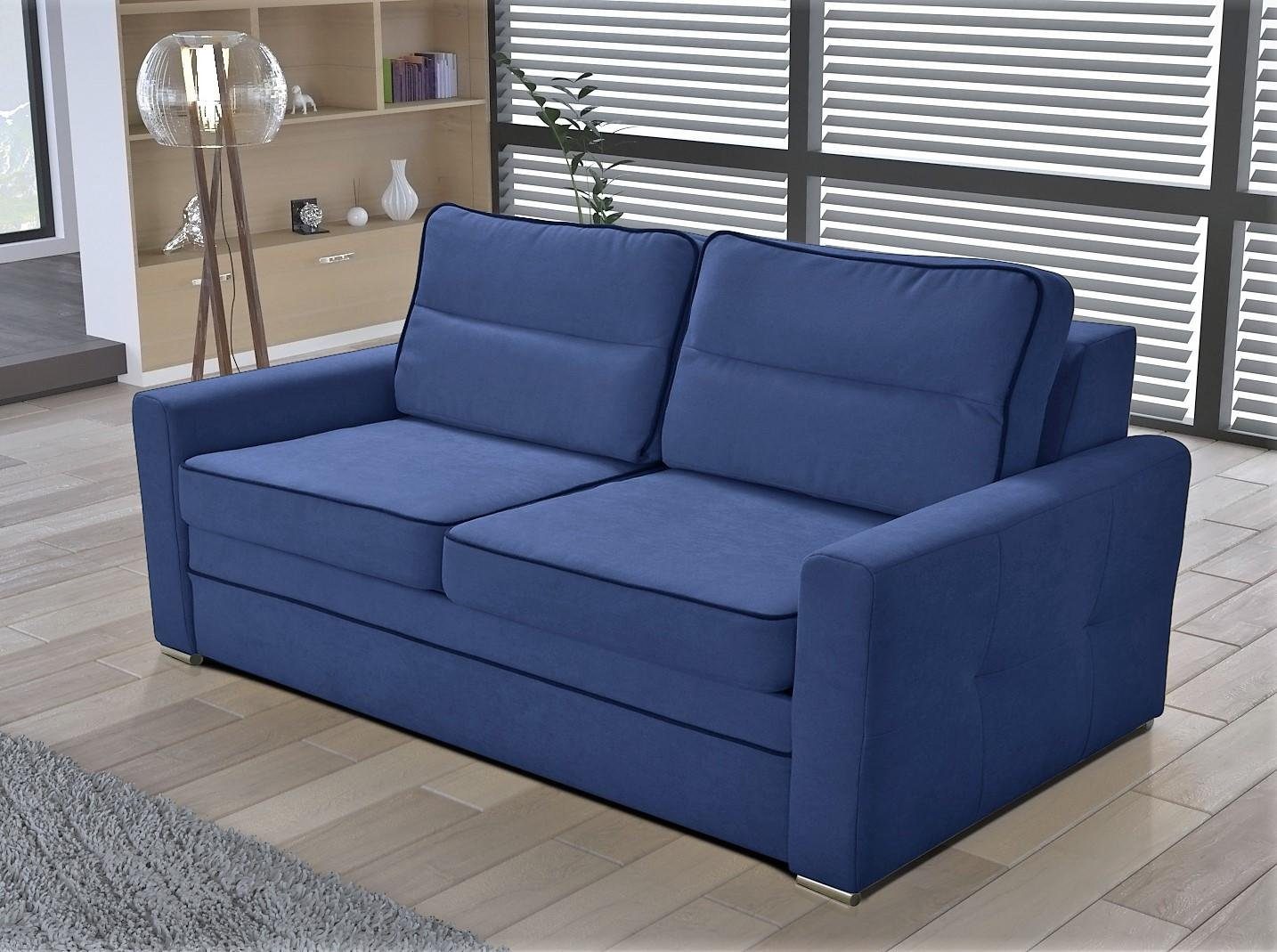 JVmoebel Sofa, Blau Mit Bettfunktion