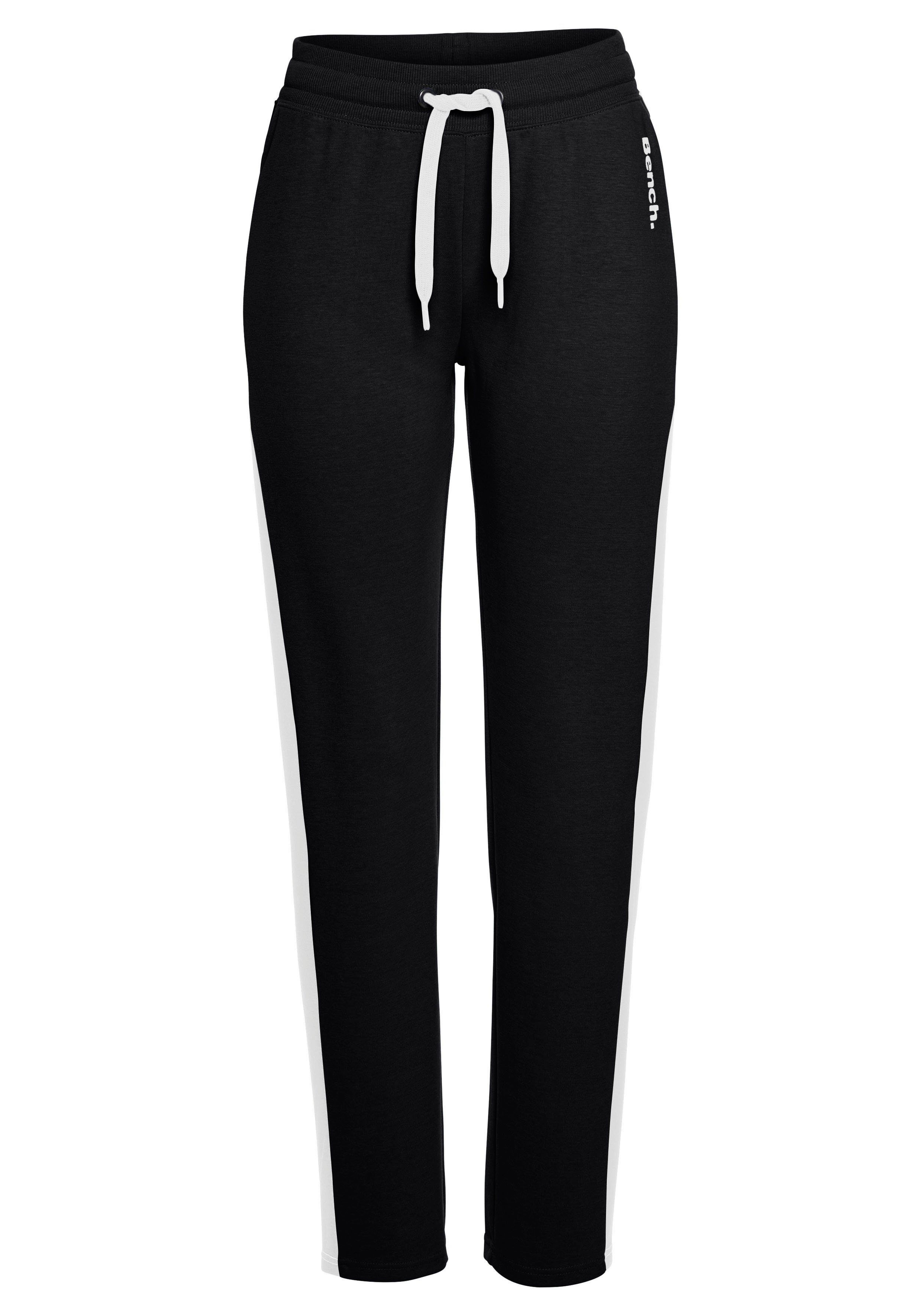 Bench. Loungewear Loungehose mit Seitenstreifen und geradem Bein, Loungewear