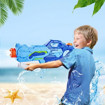 Homewit Wasserpistole Wasserspritzpistole mit großer Reichweite bis zu 8-10M (Set, 1-tlg), Wasserspielzeug Schwimmbad Strand Pool Outdoor Erwachsene Kinder