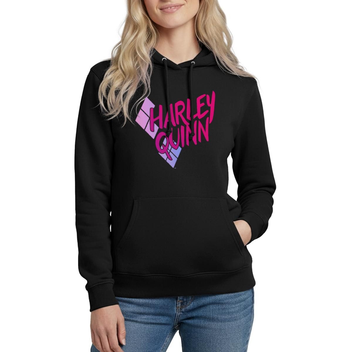 Spreadshirt Hoodie Harley Quinn Rautenstyle Pink Damen Hoodie (1-tlg)