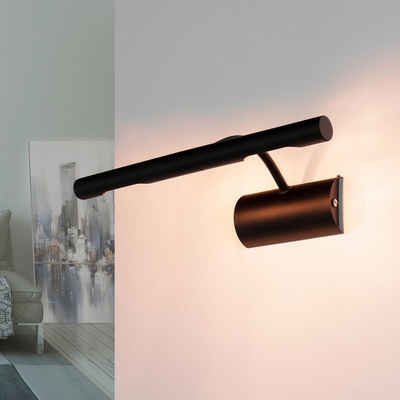 Licht-Erlebnisse Bilderleuchte »BILDERLEUCHTE«, Wandlampe Schwarz Wand Metall Wohnzimmer Bilderlampe