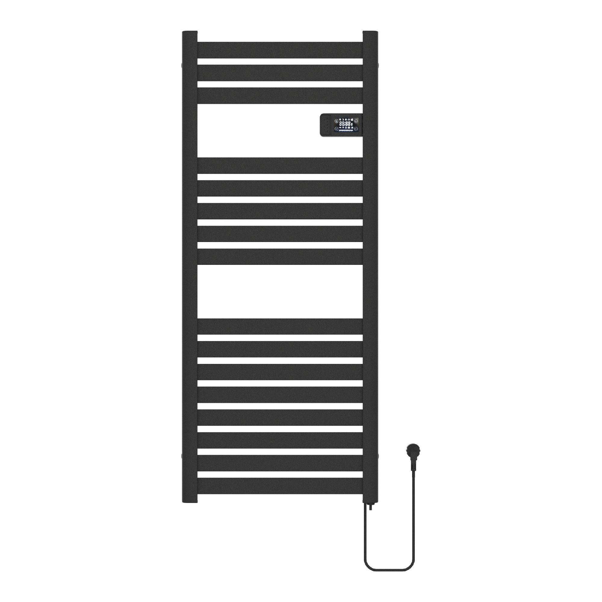 pro.tec Elektrischer Badheizkörper, »Ringebu« Handtuchheizkörper 120x50cm 500W Schwarz
